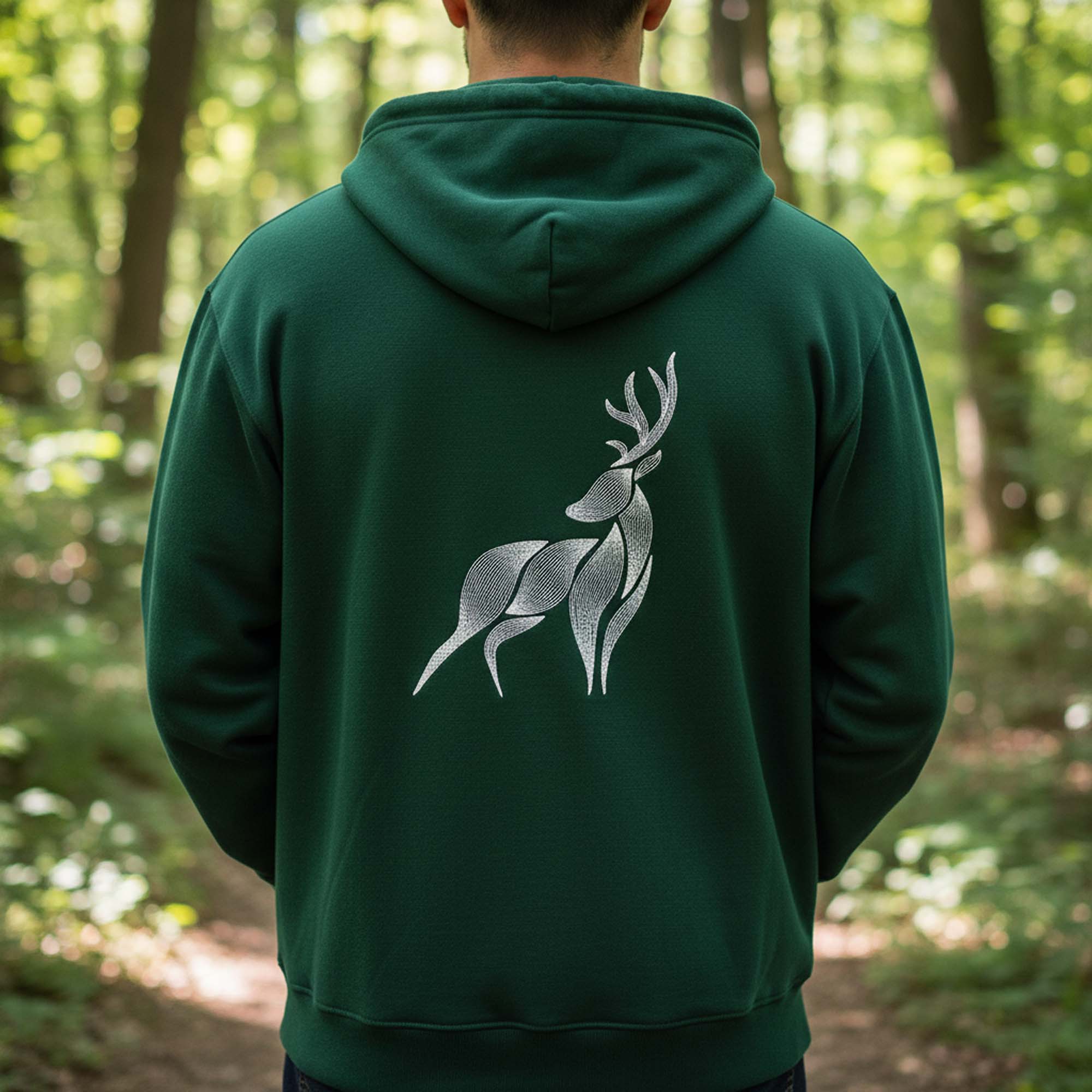Elegantes Stickmotiv Hirsch