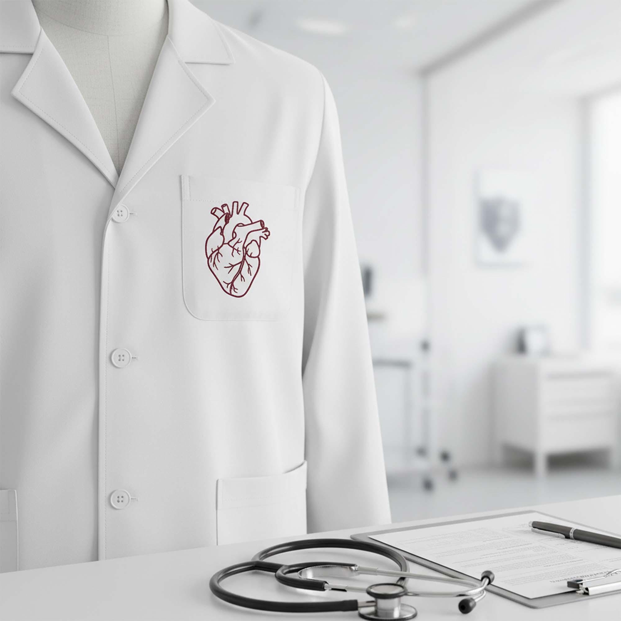 Anatomical Heart Machine Embroidery Design mockup preview 7