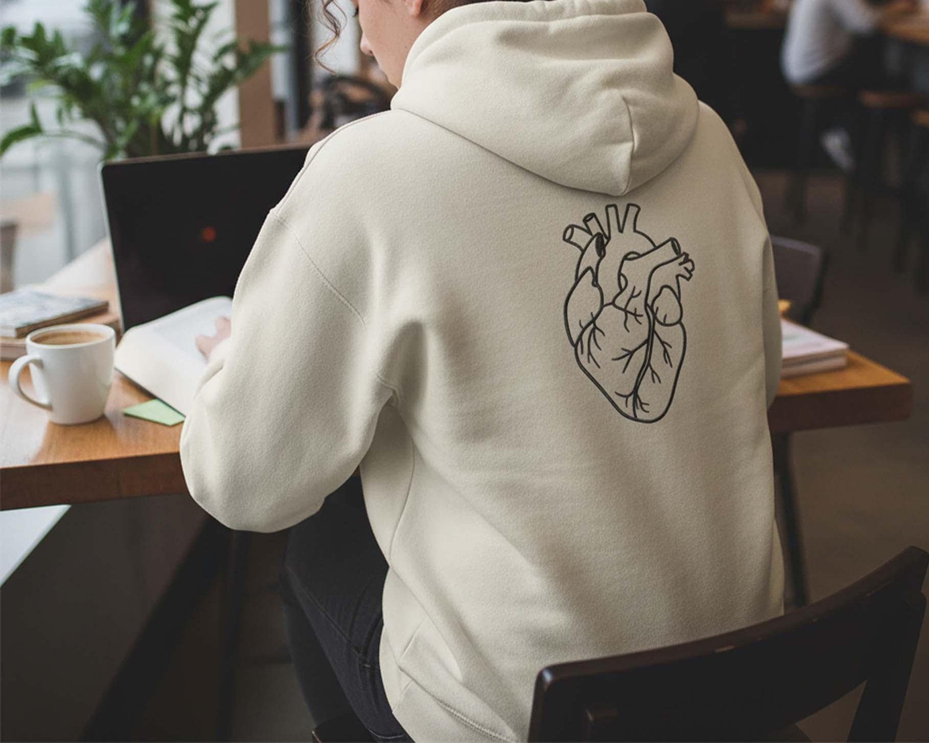 Anatomical Heart Machine Embroidery Design worksheet