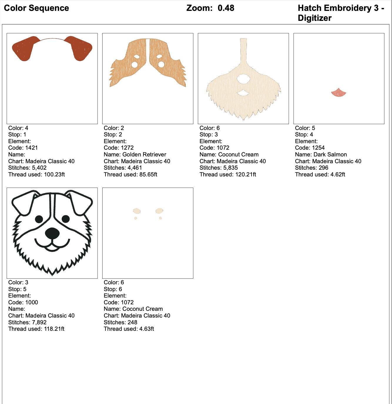 Australian Shepherd Machine Embroidery Design worksheet