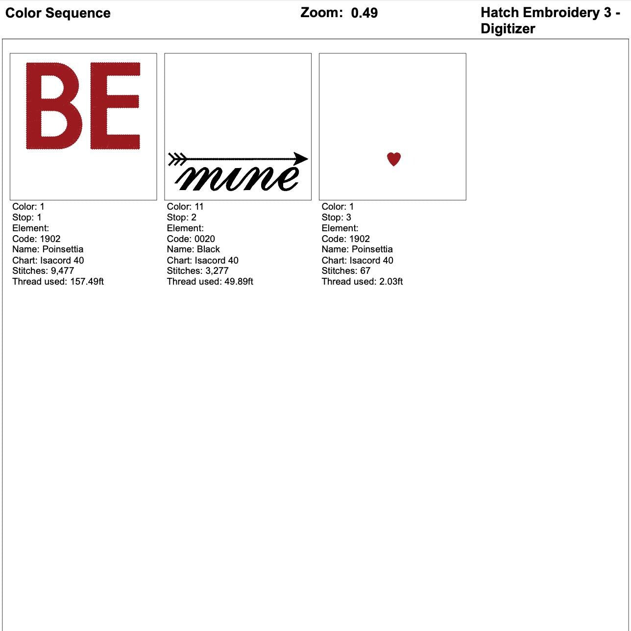 Be Mine Text Machine Embroidery Design mockup preview 10