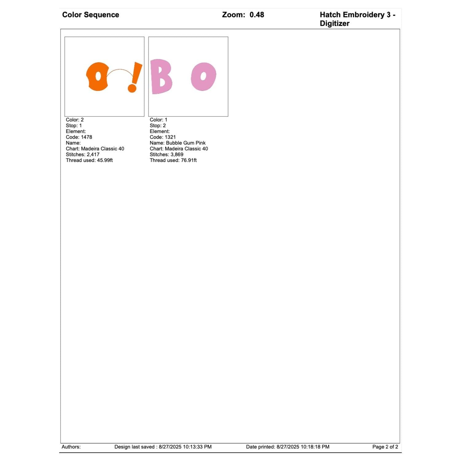 Boo Word Art Halloween Embroidery mockup preview 10