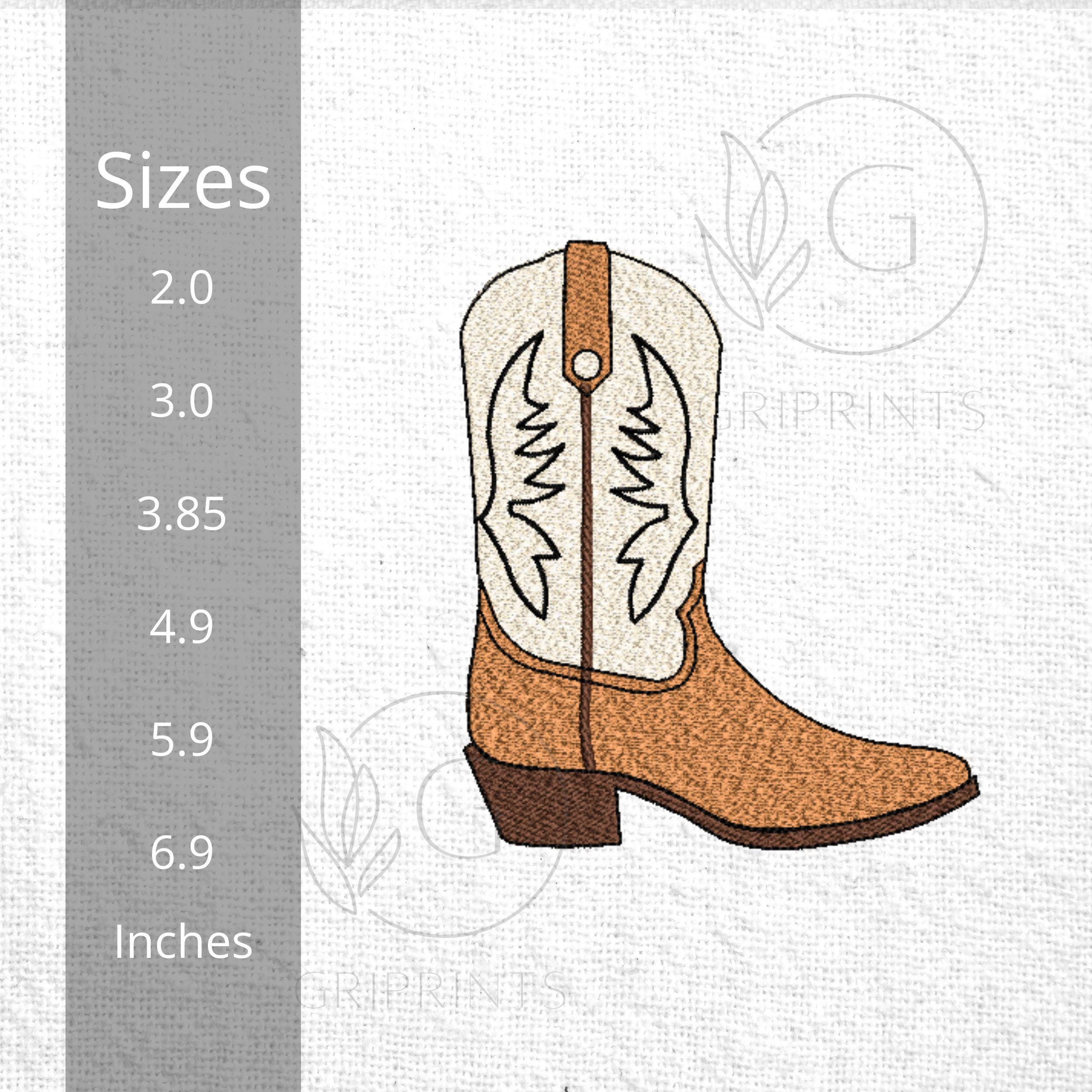Cowboy Boot Machine Embroidery Design mockup preview 2