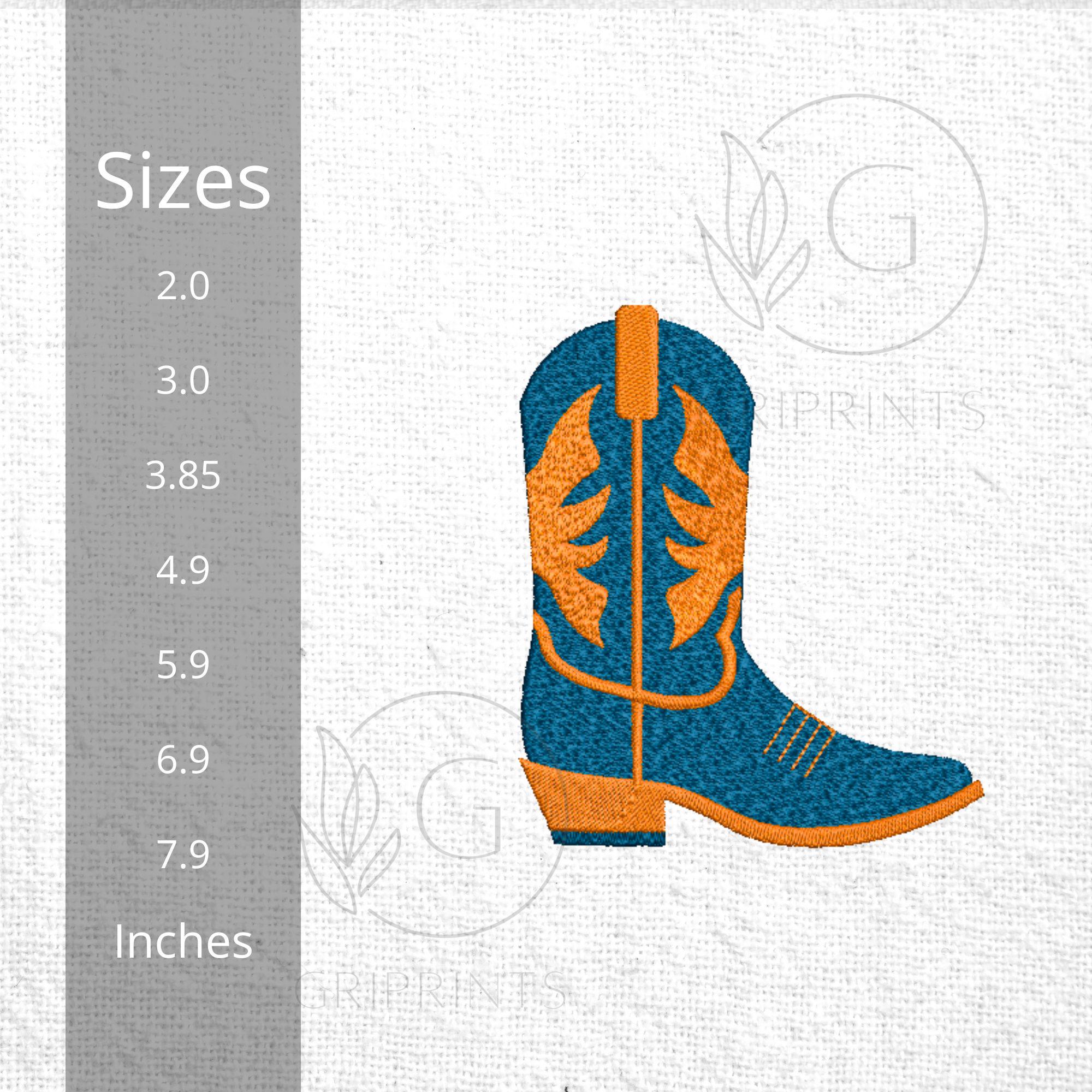 Cowboy Boot – Western Machine Embroidery Design mockup preview 2