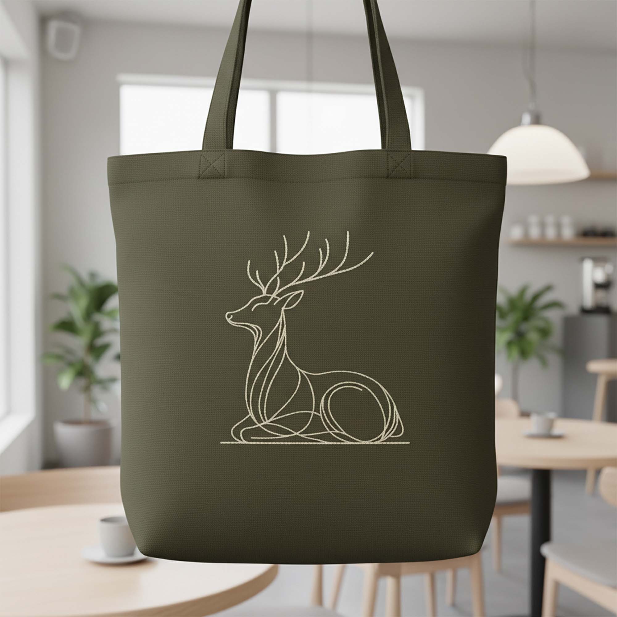 Mini Deer Line Art Embroidery
