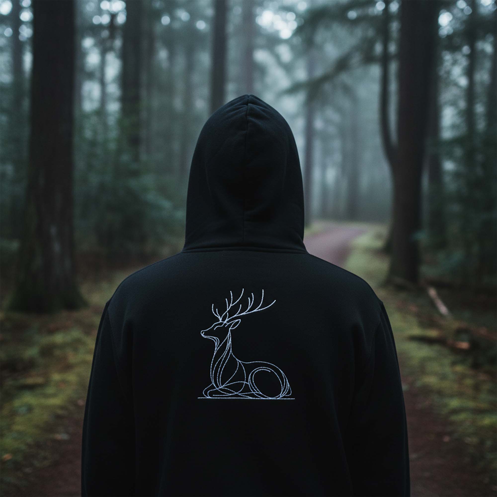 Mini Deer Line Art Embroidery