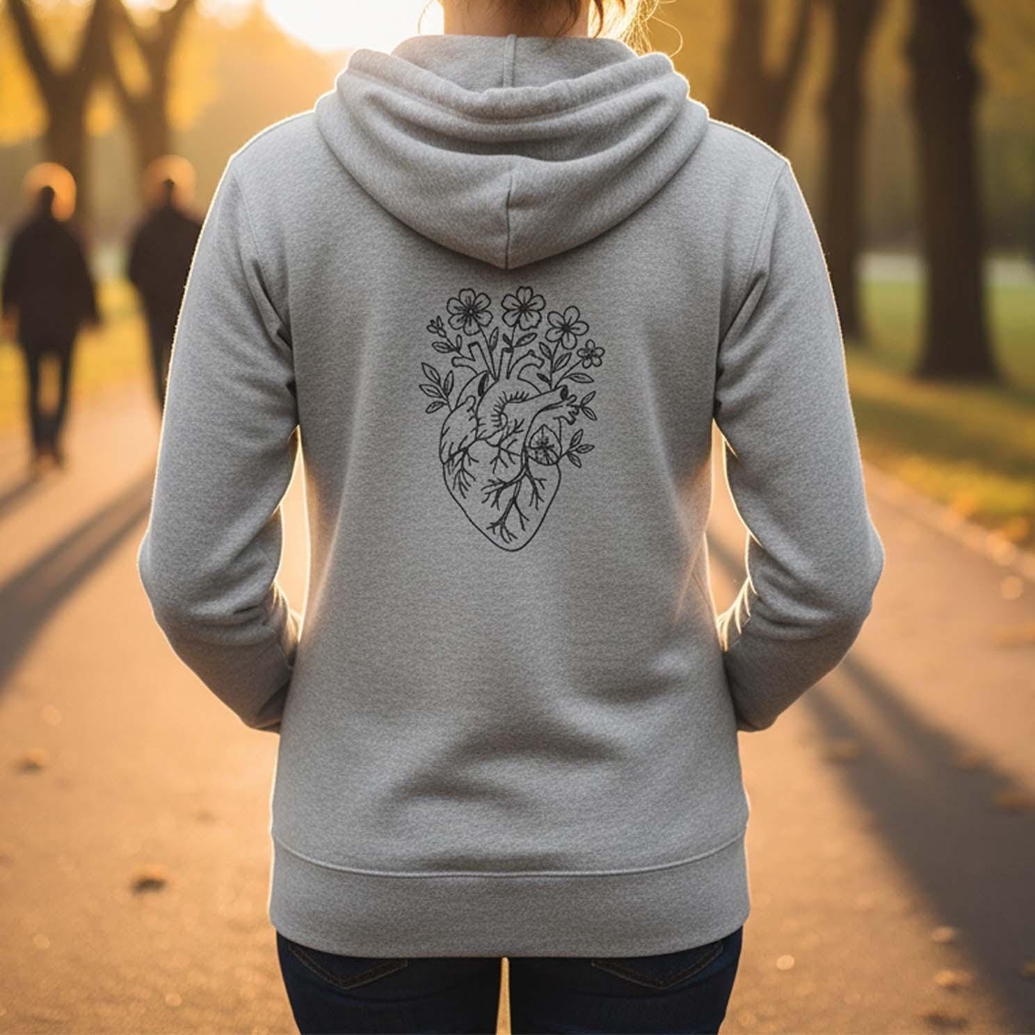 Floral Anatomical Heart Machine Embroidery Design main preview