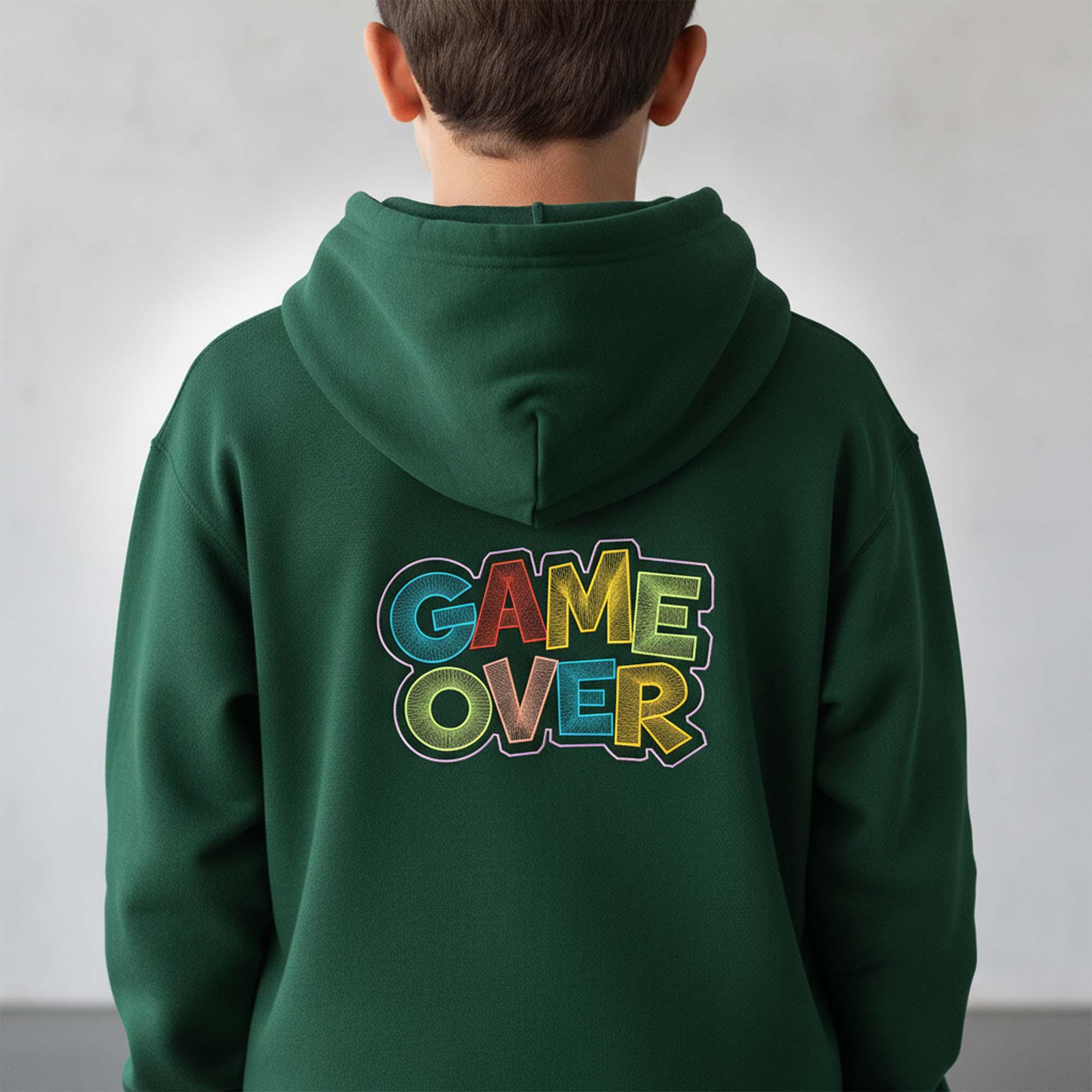 Game Over Gamer Machine Embroidery Design mockup preview 3