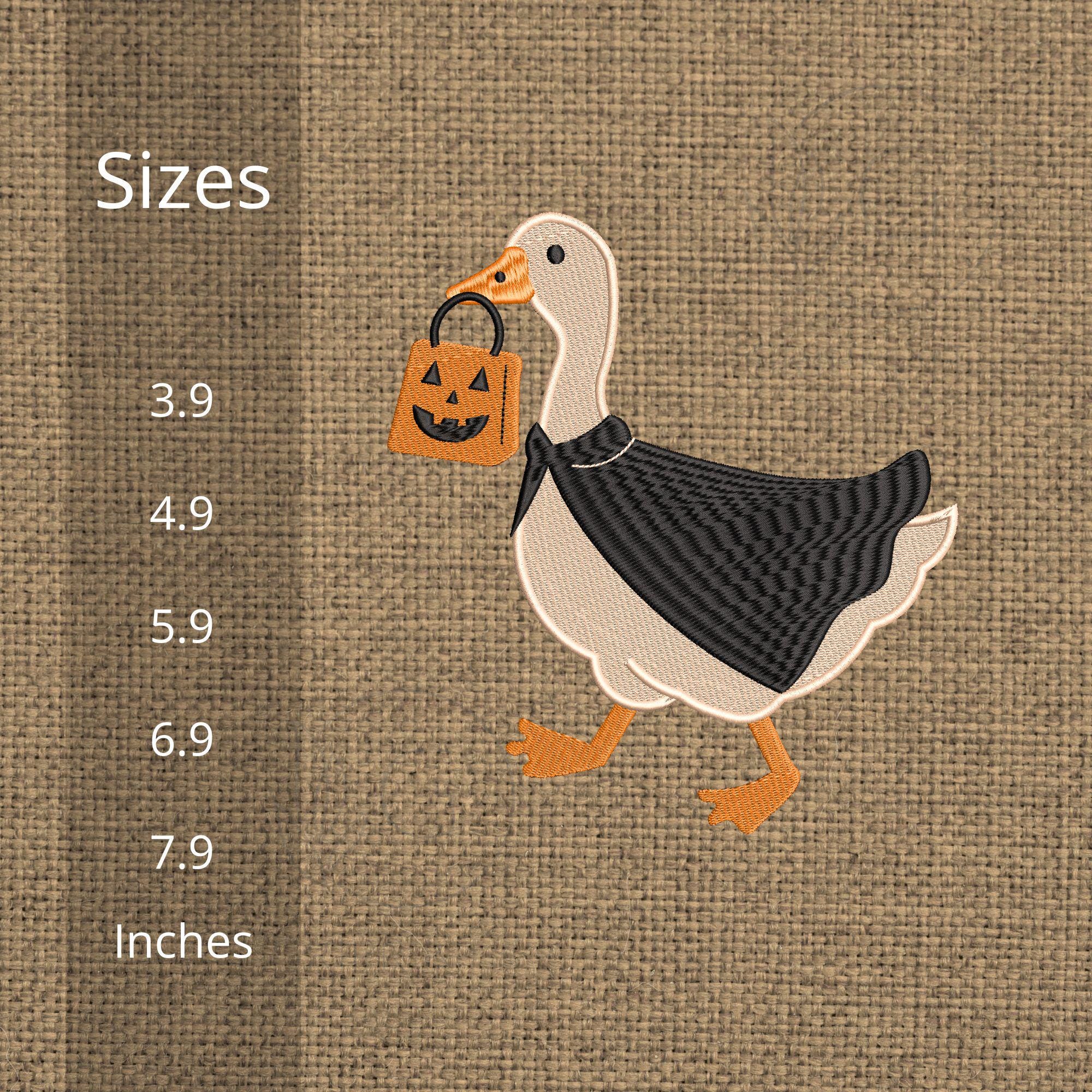 Silly Goose Halloween Embroidery Design, Trick or Treat - Image 2