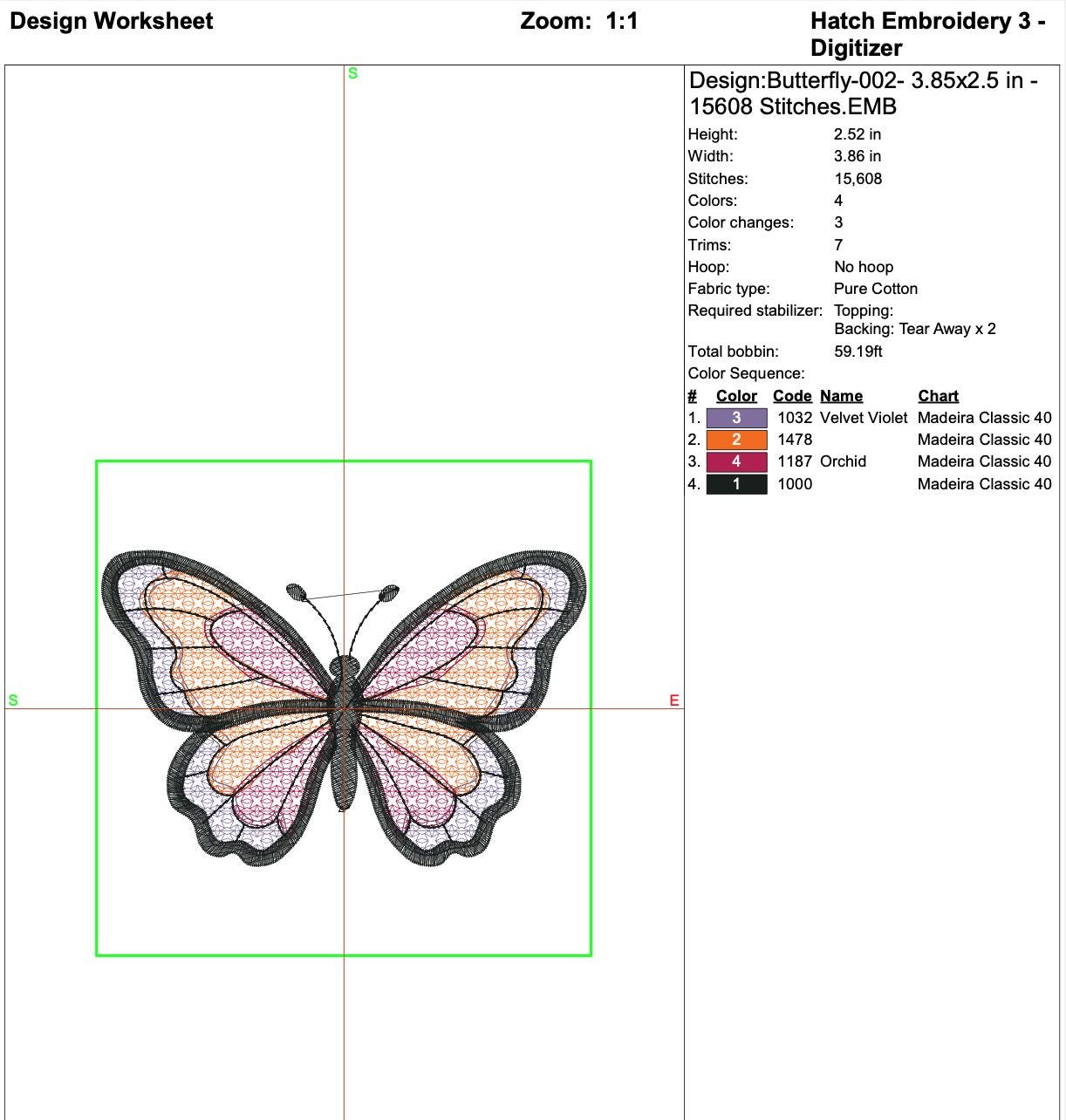 Monarch Butterfly Embroidery Design, Colorful Realistic Pattern Machine Embroidery Design, Nature Insect Art - Image 9