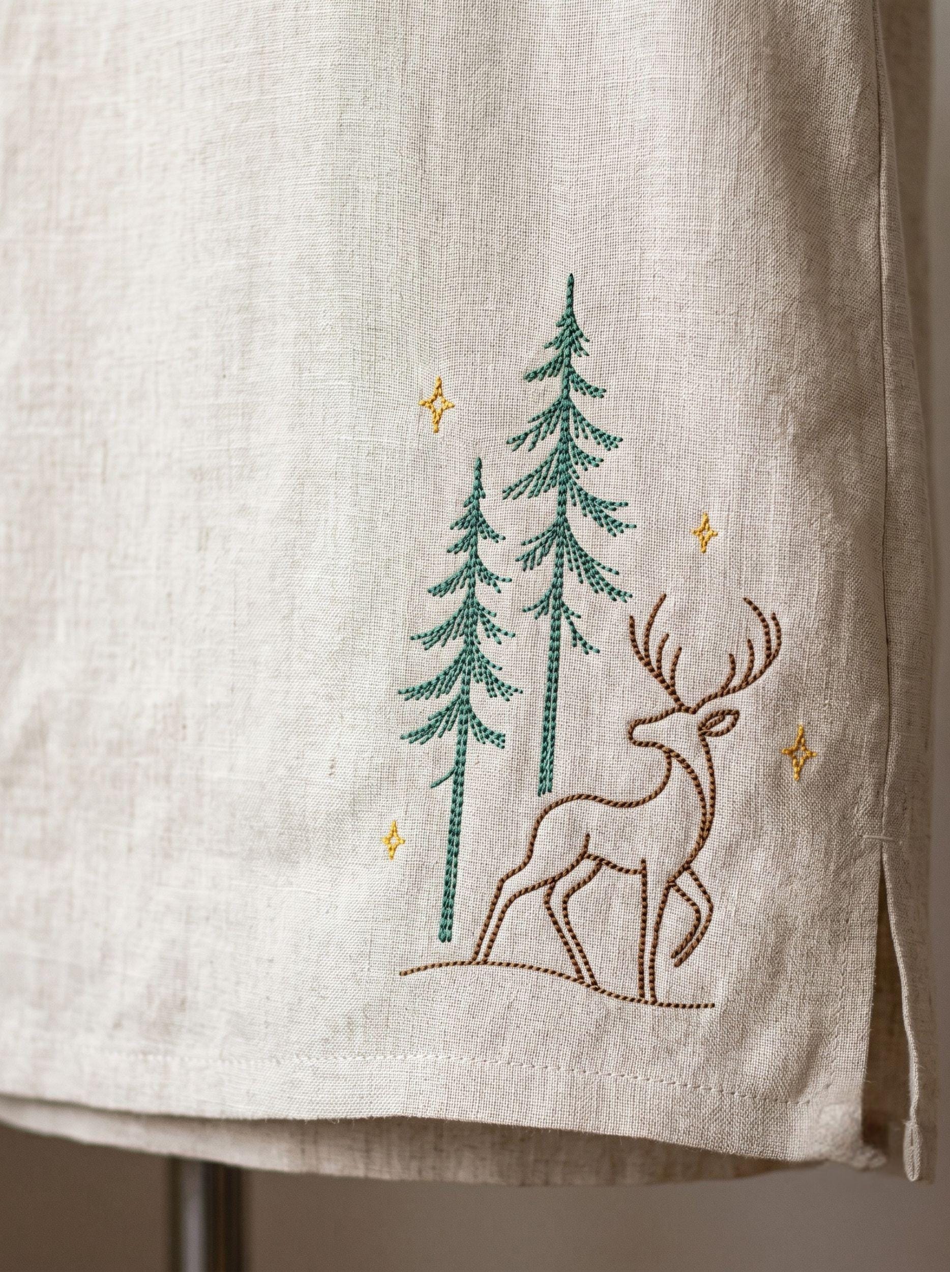 Woodland Deer Embroidery Design