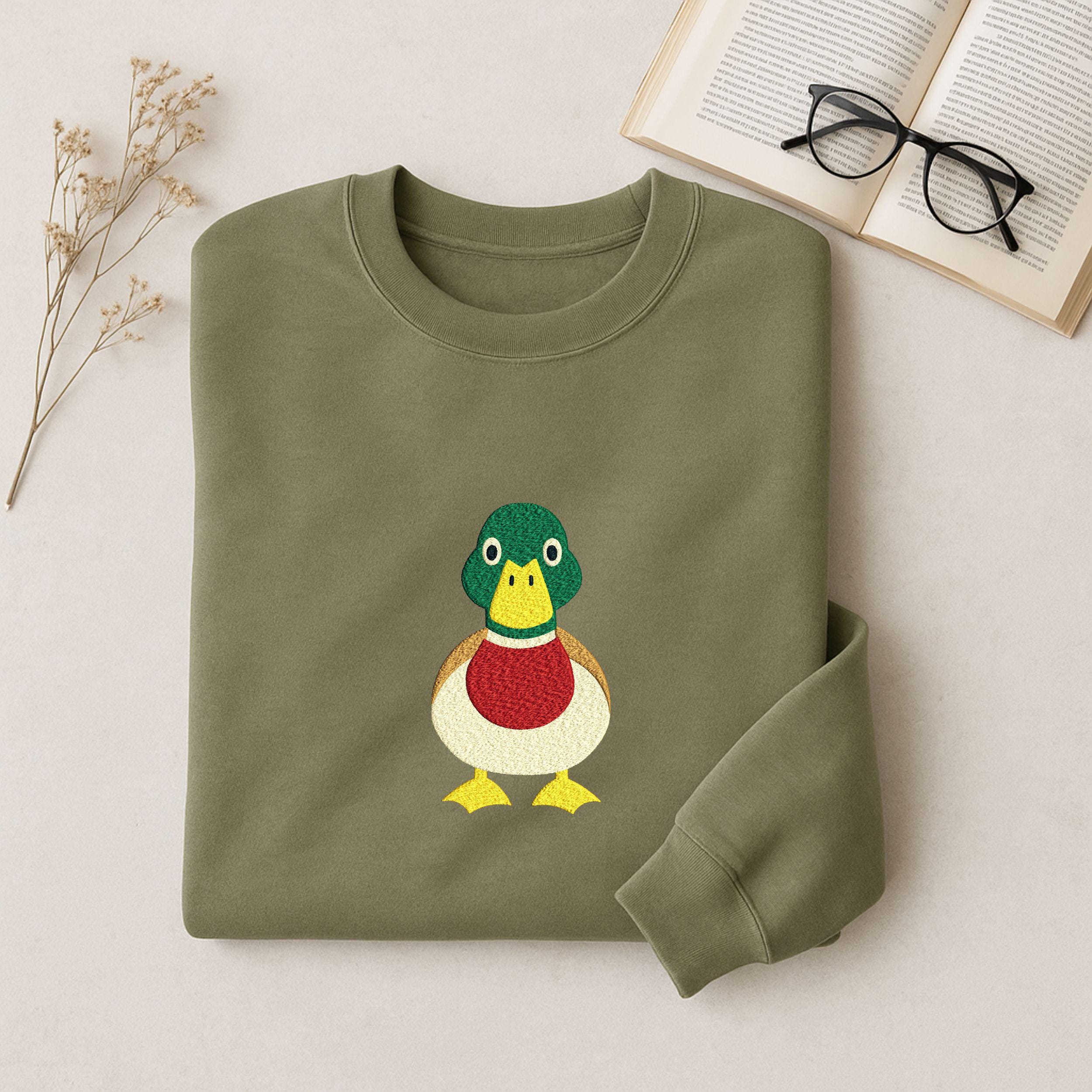 Mallard Duck Cartoon Machine Embroidery Design mockup preview 7