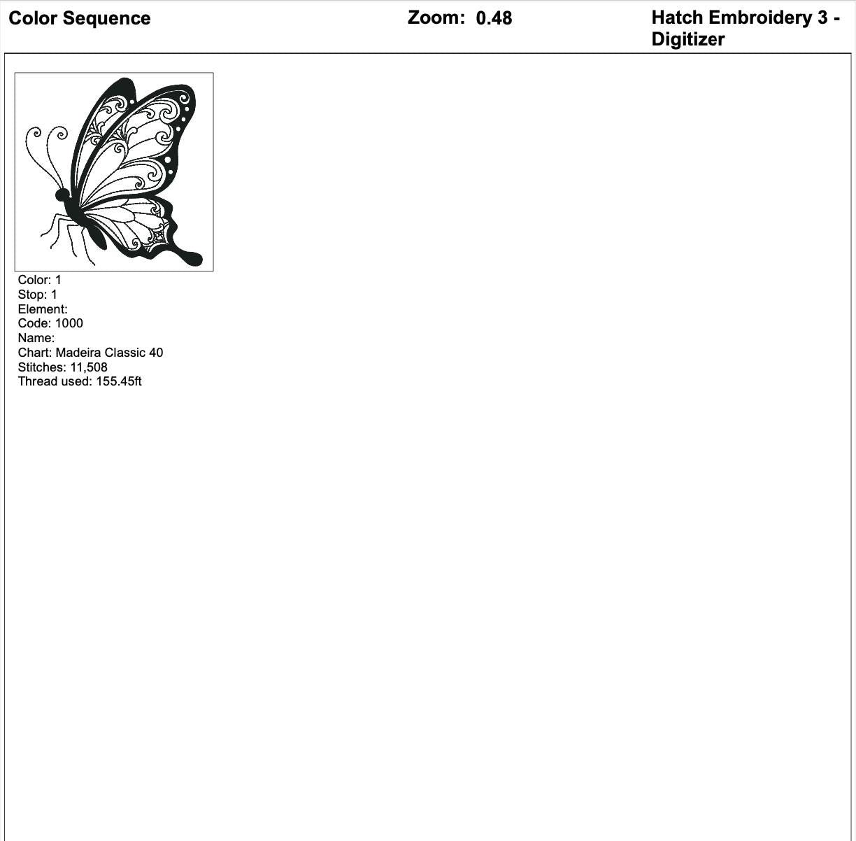 Mandala Butterfly Machine embroidery mockup preview 10