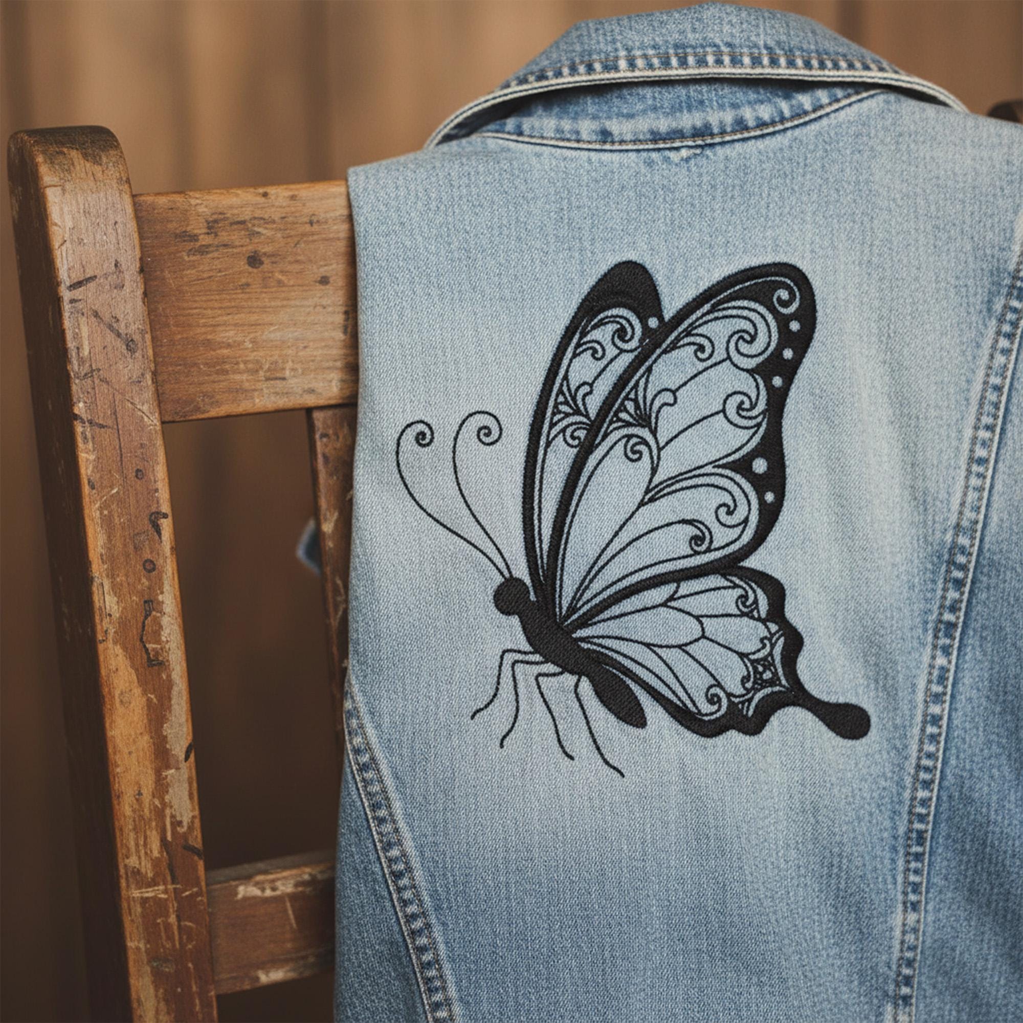 Mandala Butterfly Machine embroidery mockup preview 3