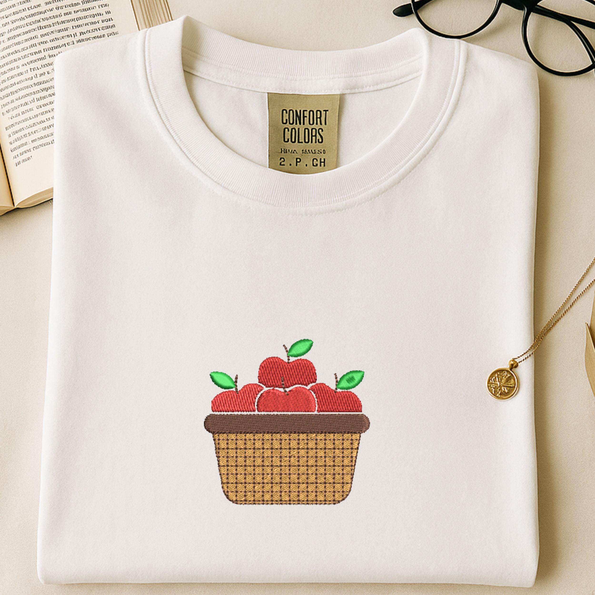 Mini Apple Basket Machine Embroidery Design worksheet