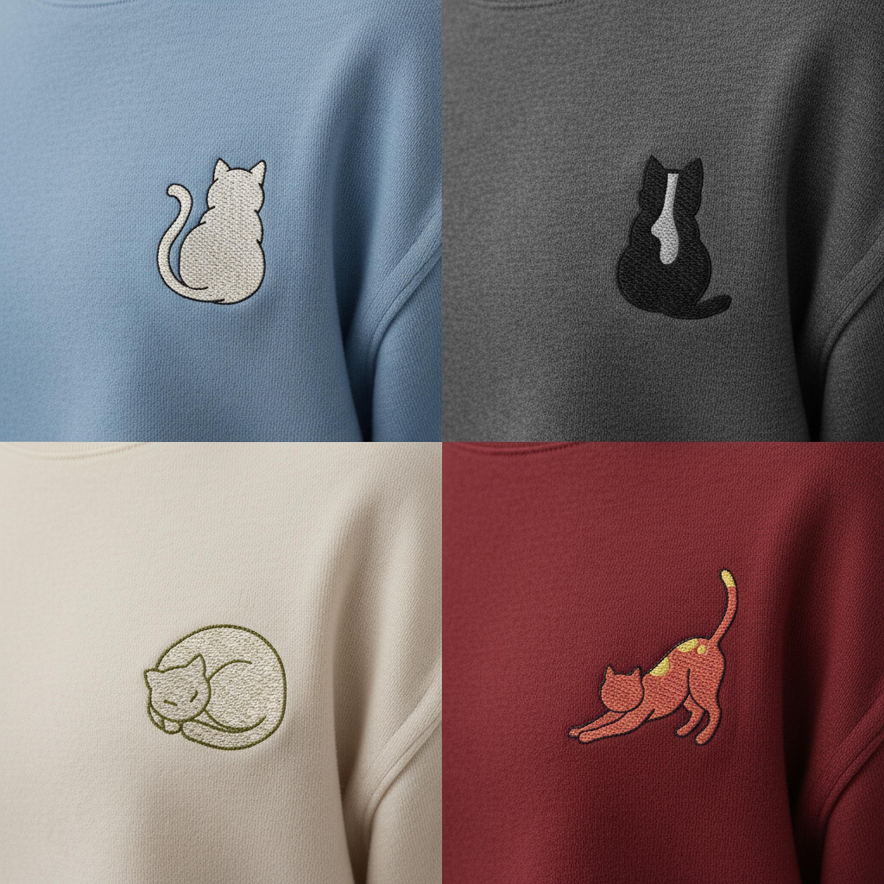 Mini Cat Set Machine Embroidery Design main preview