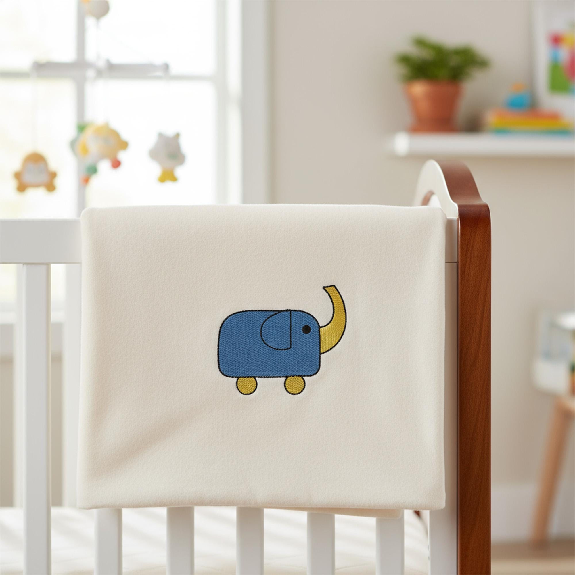 Mini Elephant Toy Machine Embroidery Design mockup preview 3