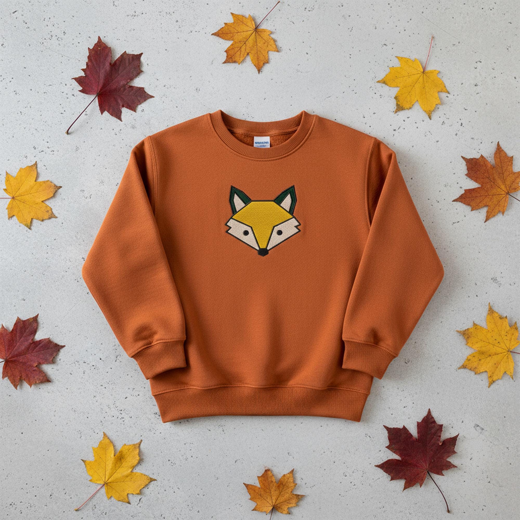 Mini Geometric Fox Machine Embroidery Design mockup preview 2