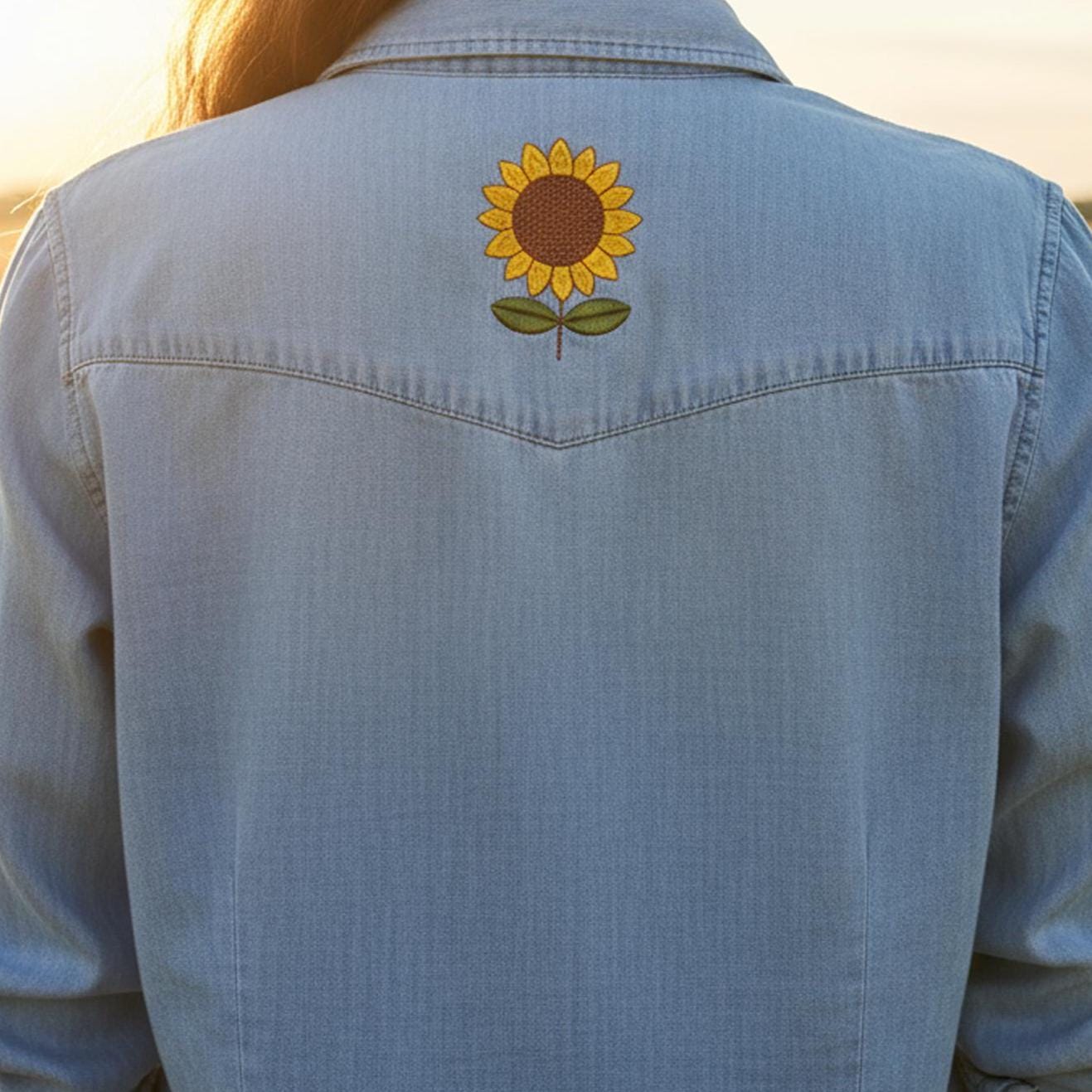 Mini Sunflower Machine Embroidery Design main preview