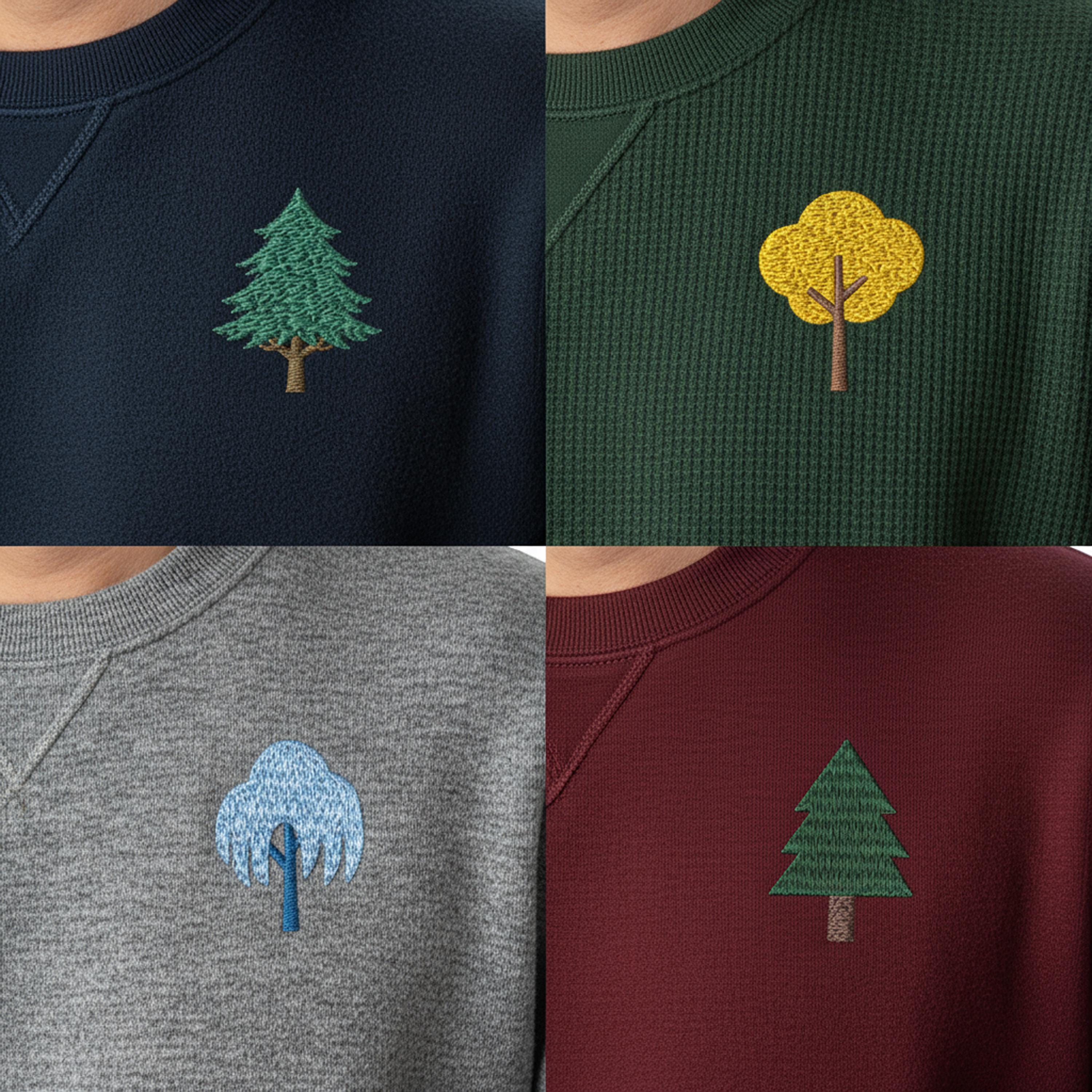 Mini Tree Set Machine Embroidery Design main preview