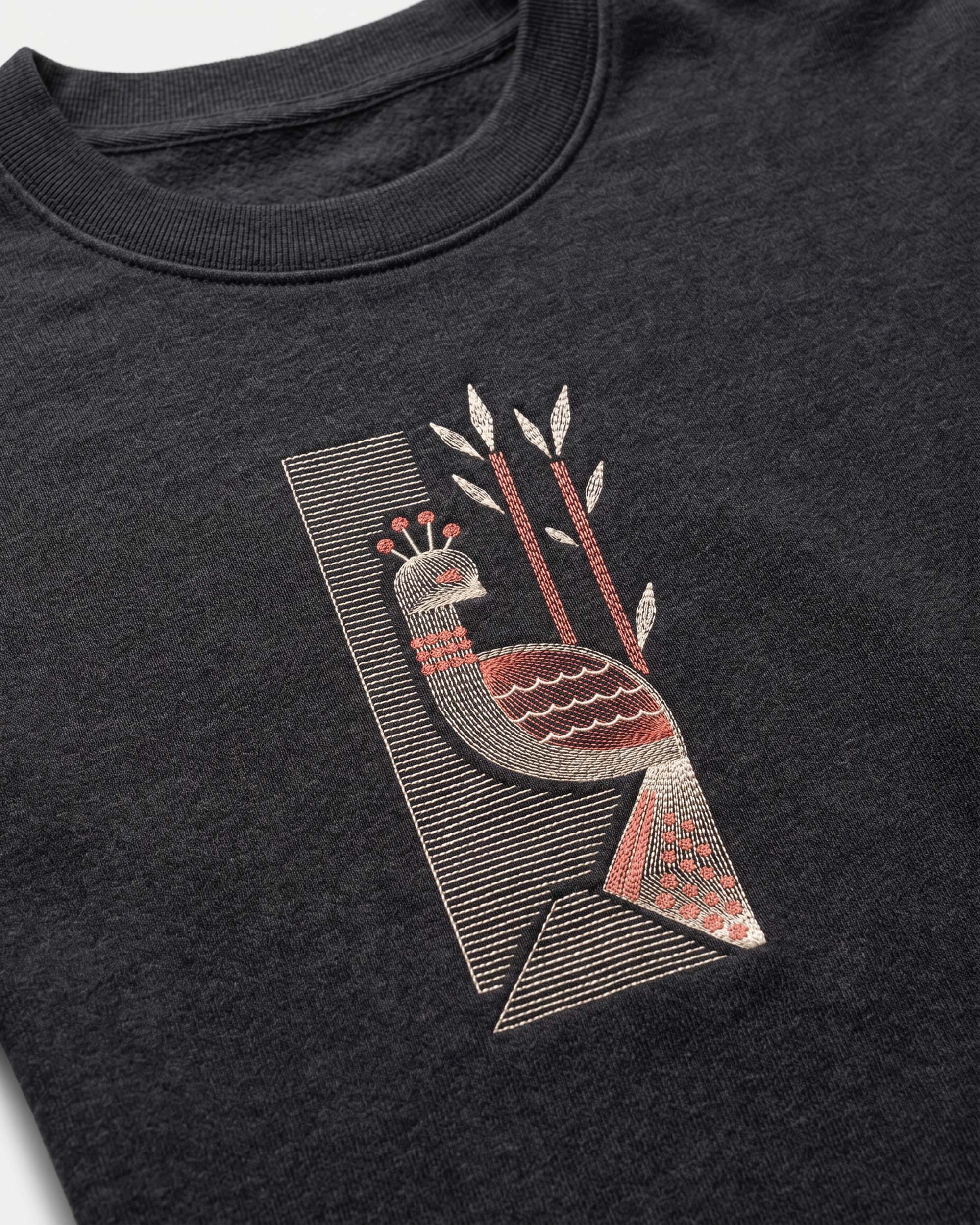 Modern Peacock Embroidery