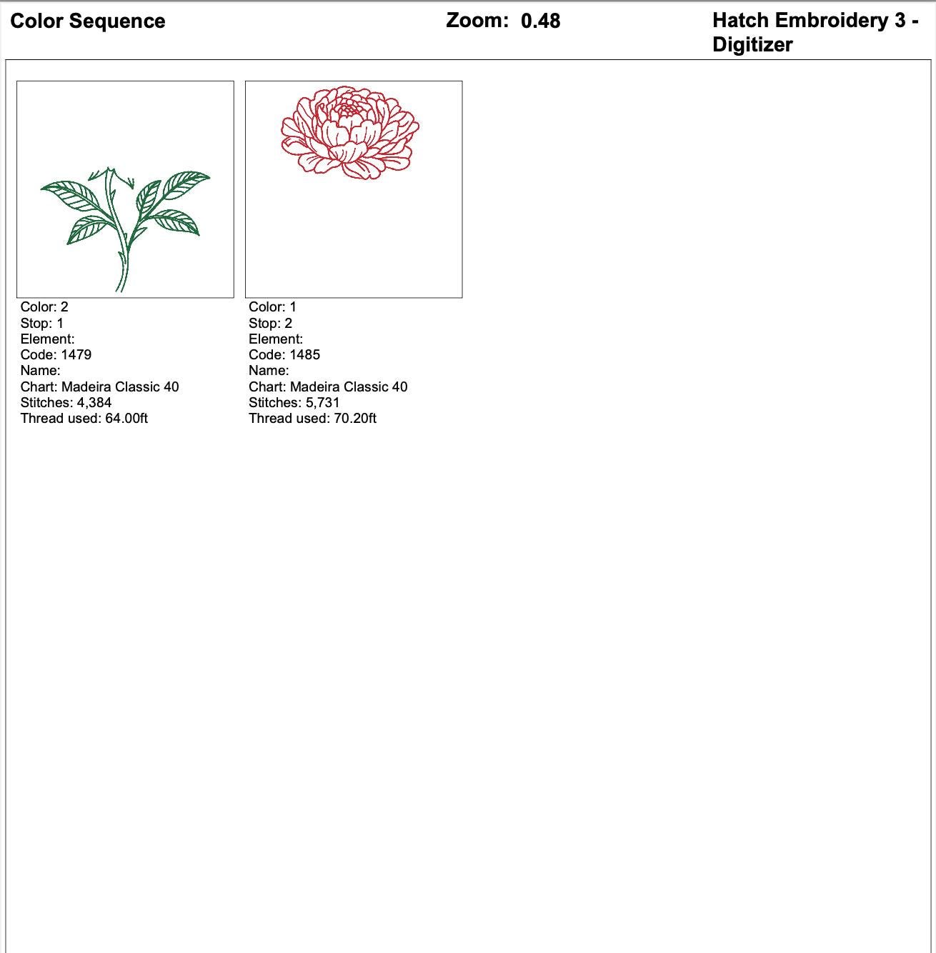 Peony Outline Machine Embroidery Design mockup preview 9