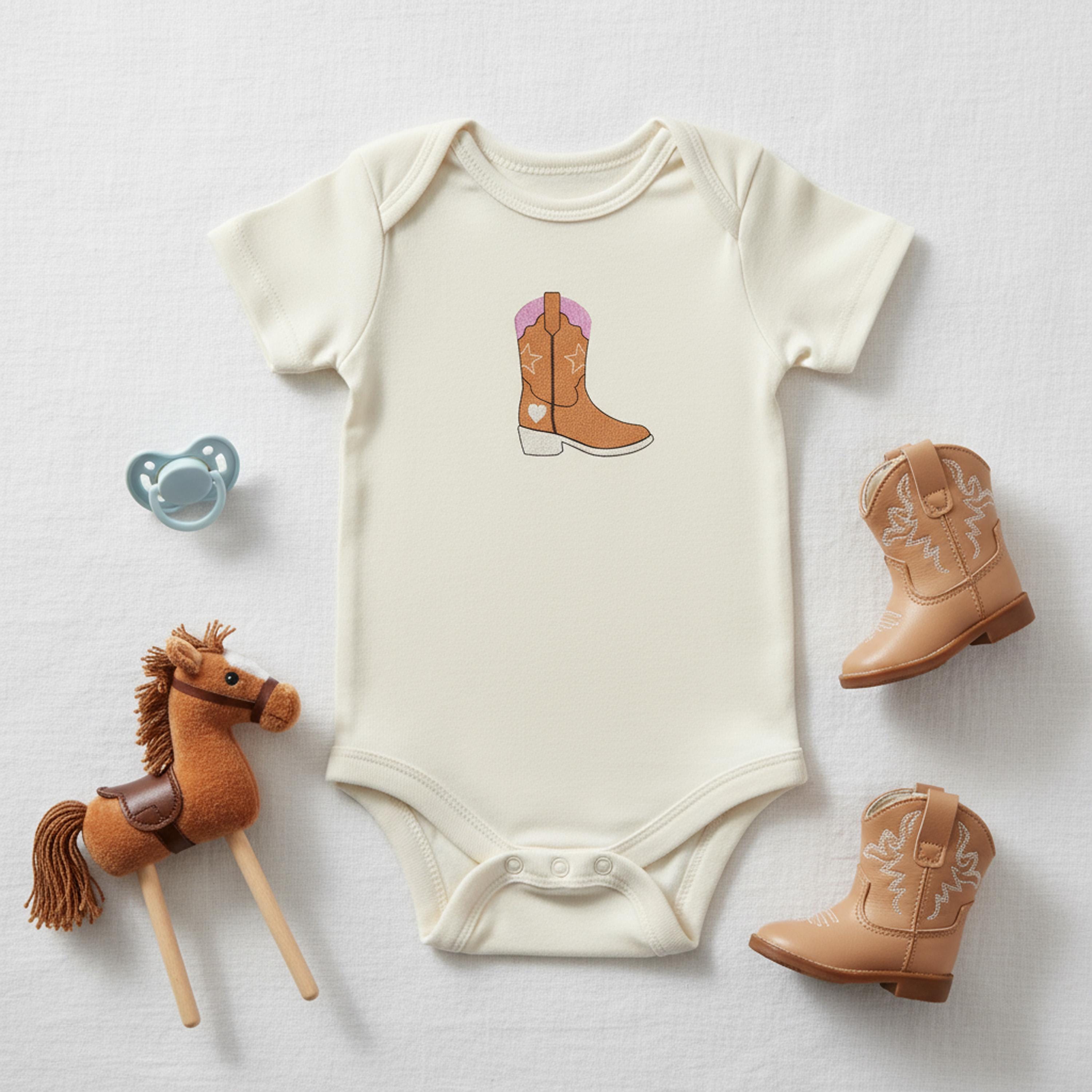 Pink Cowgirl Boot Machine Embroidery Design worksheet