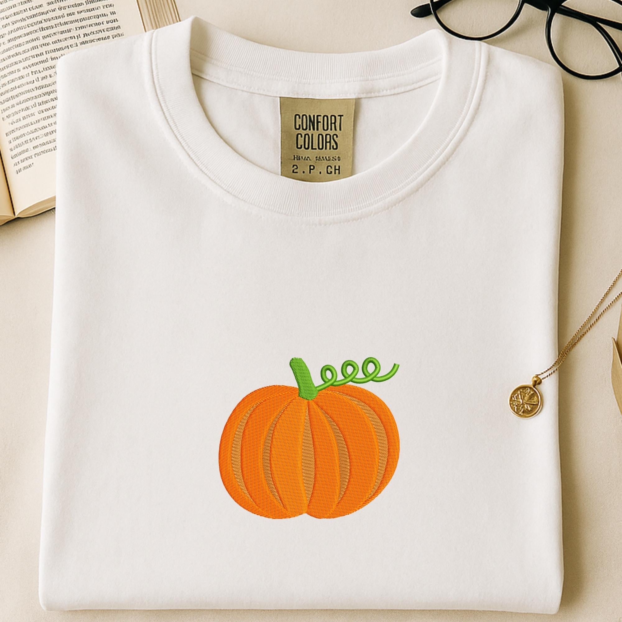Pumpkin Fall Harvest Embroidery main preview