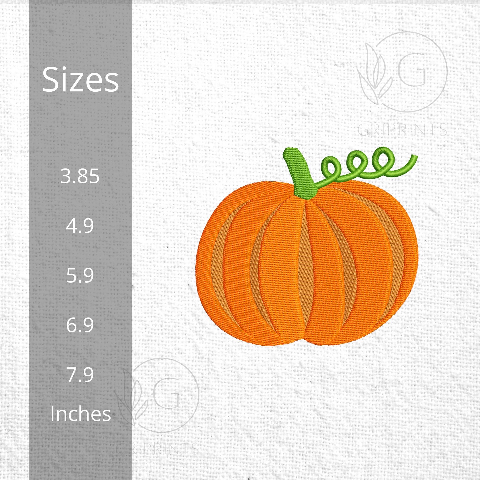 Pumpkin Fall Harvest Embroidery mockup preview 3