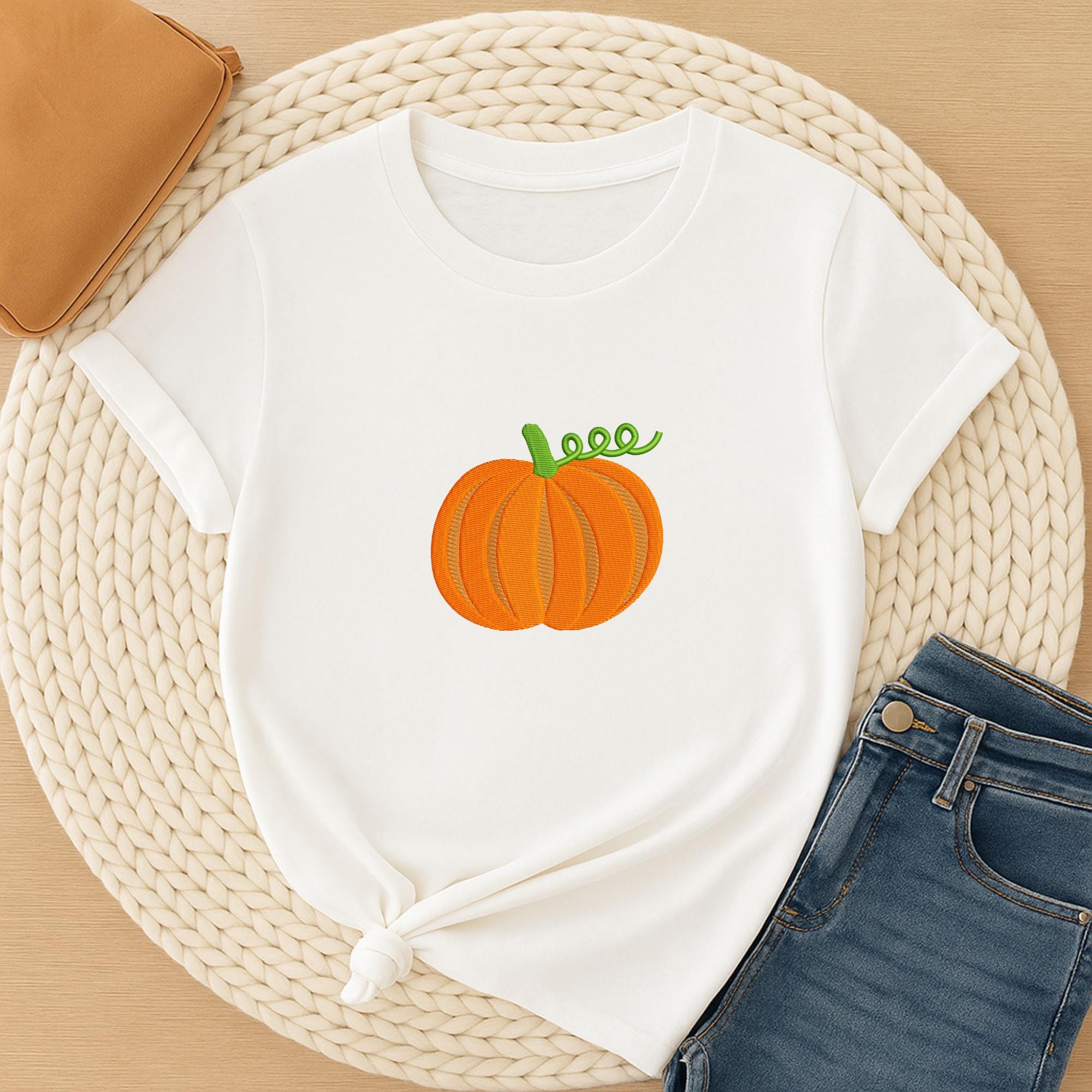 size chart for Pumpkin Fall Harvest Embroidery
