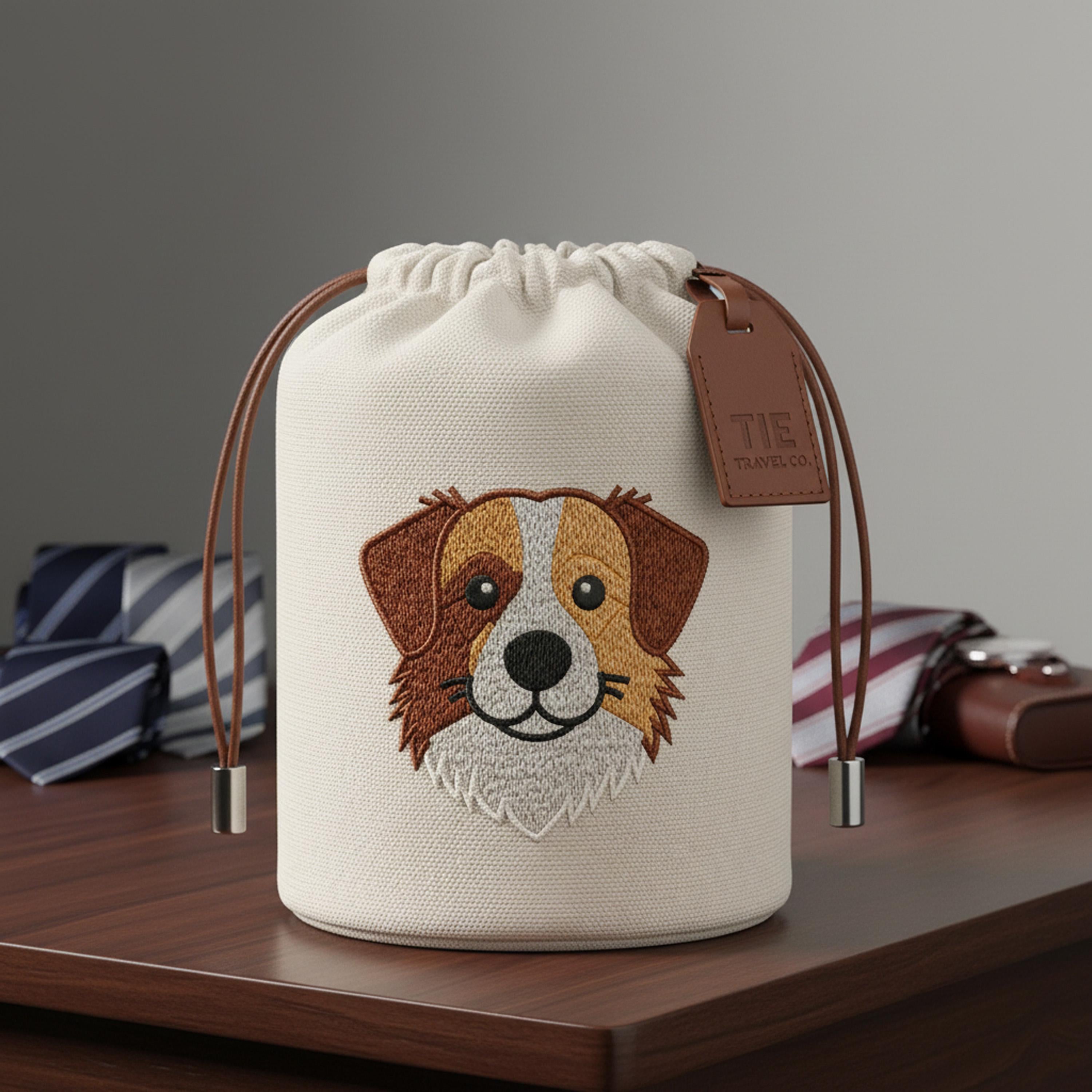Red Tri Australian Shepherd Machine Embroidery Desin main preview