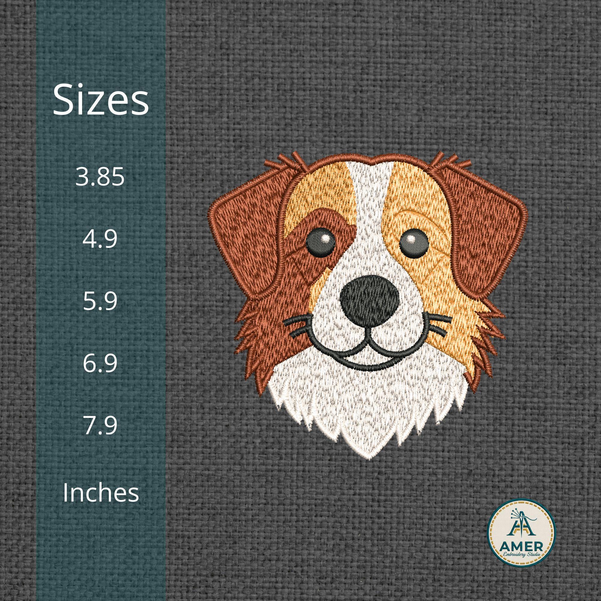 Red Tri Australian Shepherd Machine Embroidery Desin mockup preview 3
