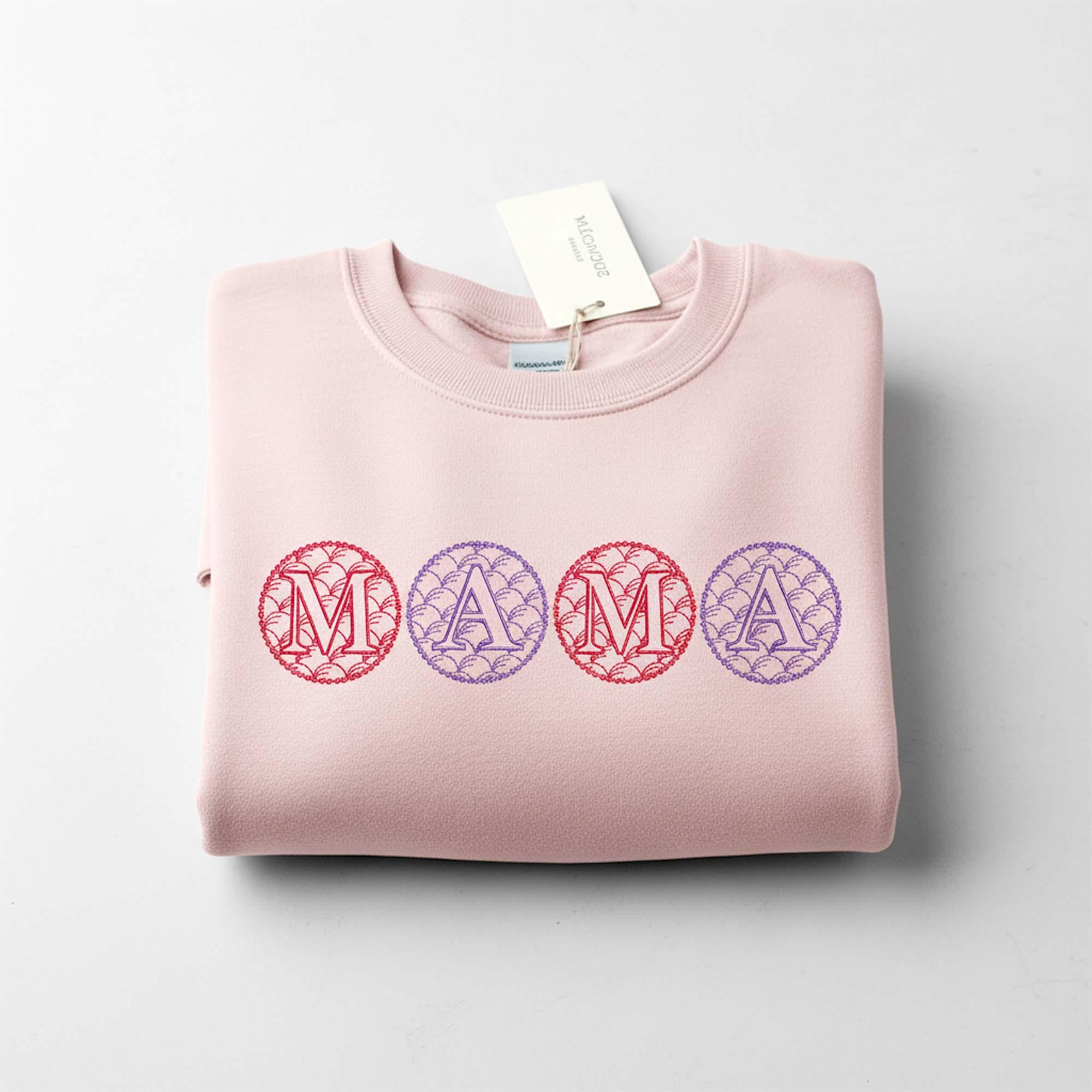 close-up preview of Fish Scale Alphabet Machine Embroidery Design