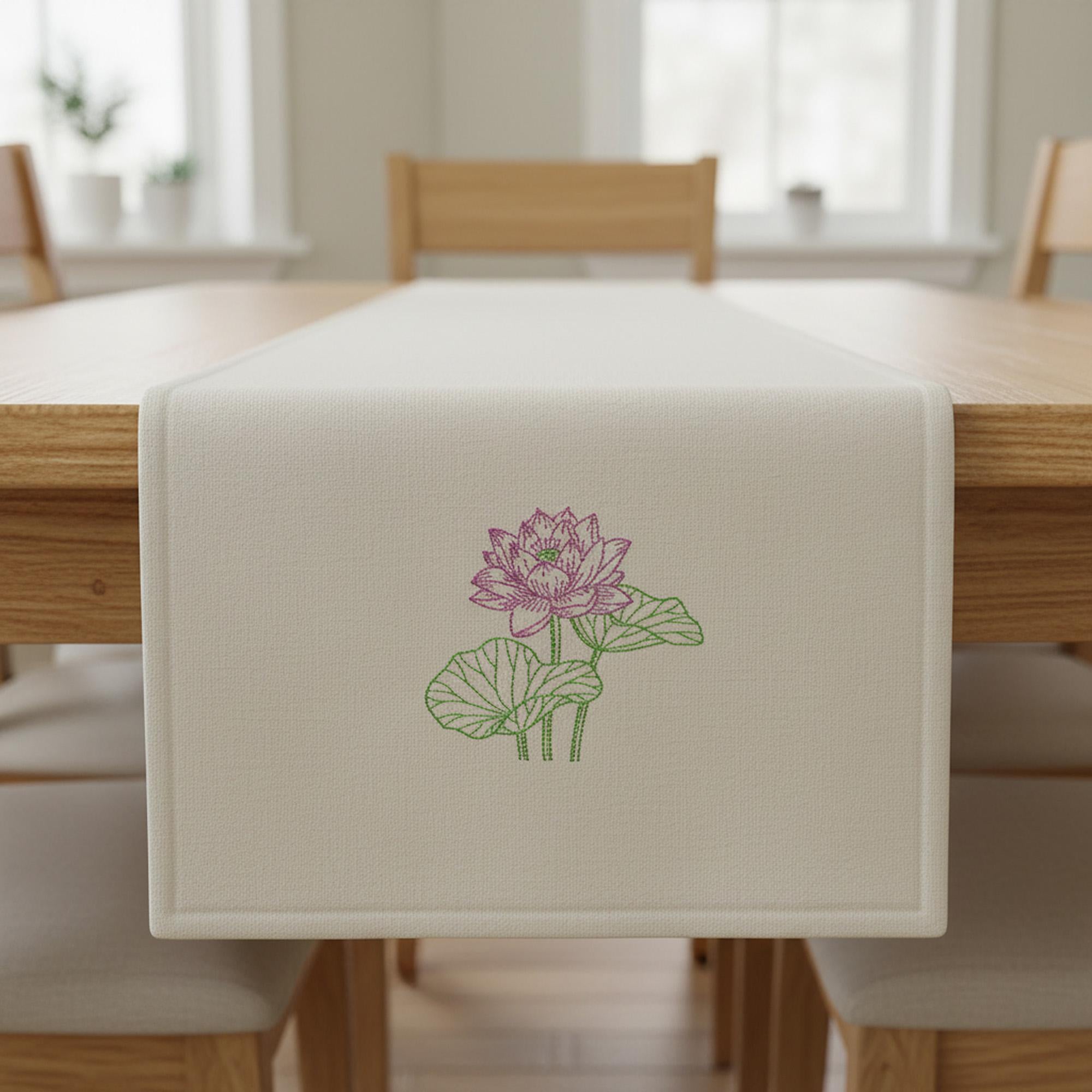 Serene Lotus Flower Machine Embroidery Design worksheet