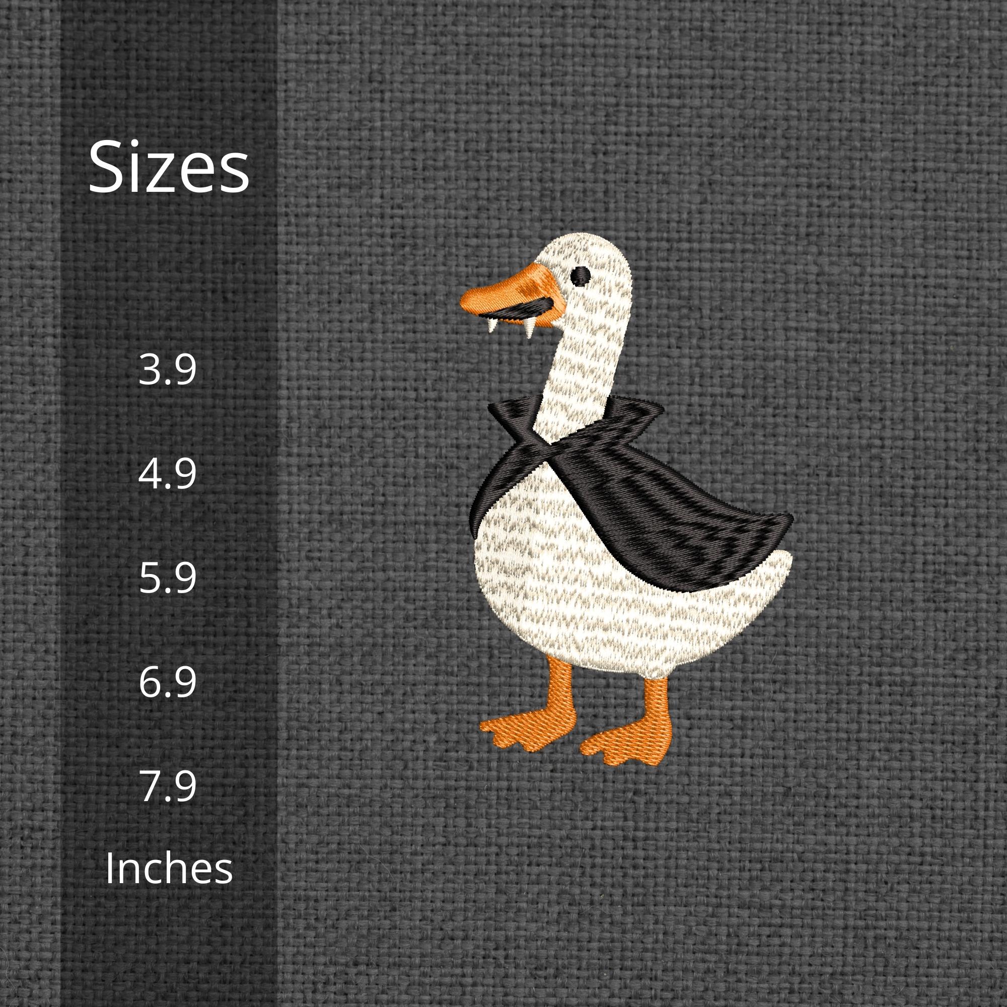 Silly Goose Dracula Halloween Embroidery mockup preview 2
