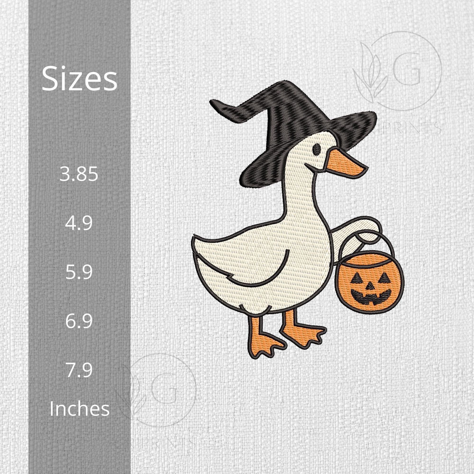Silly Goose Witch Hat Embroidery mockup preview 2