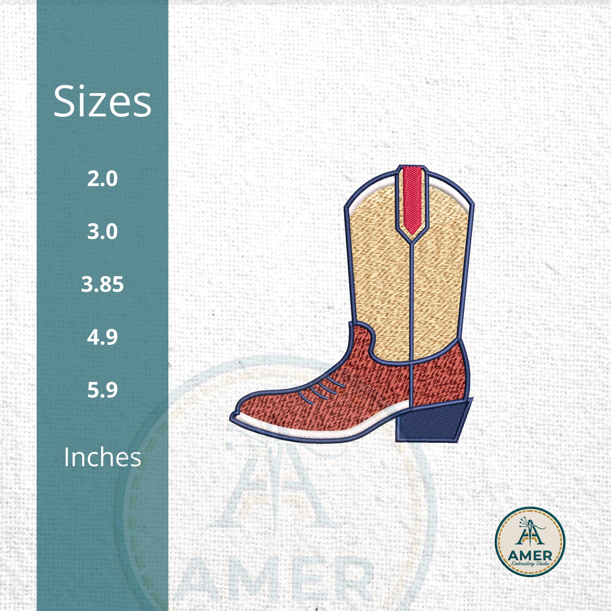 Cowboy Boot Embroidery Design mockup preview 7