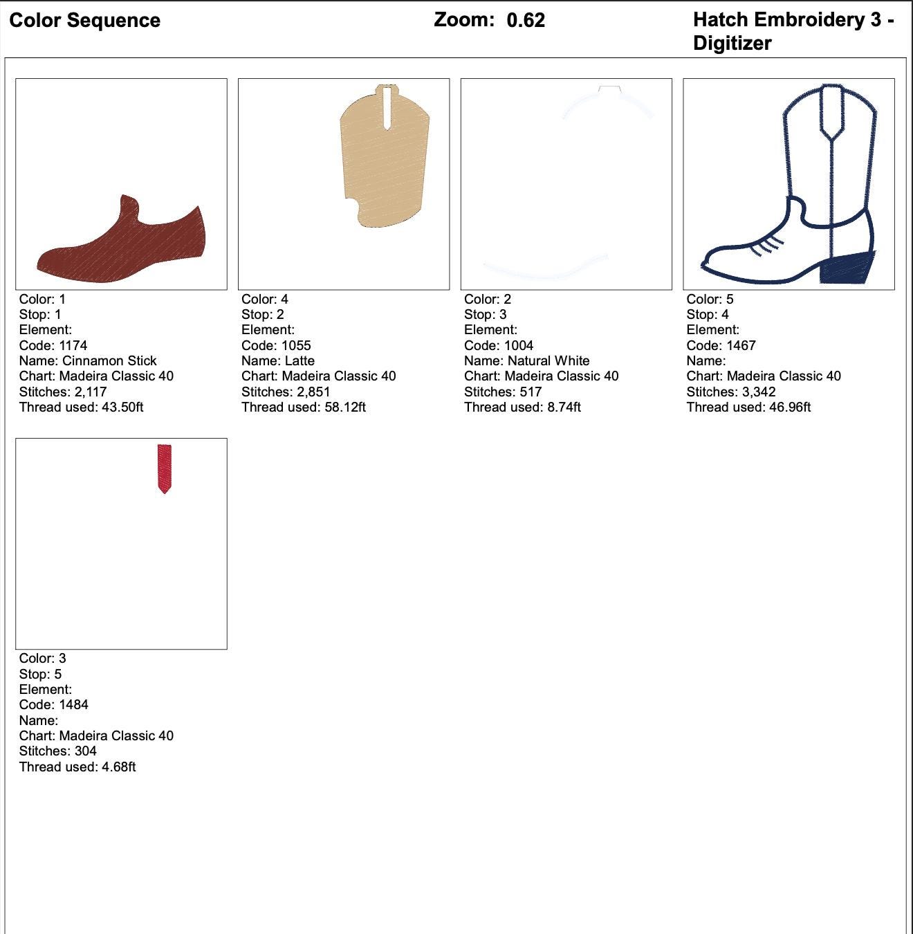 Cowboy Boot Embroidery Design mockup preview 9