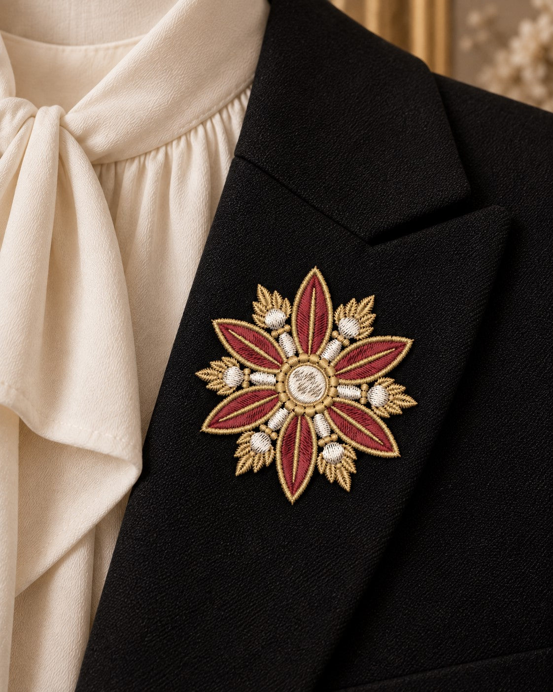 Vintage Brooch Garment Embroidery Set – 3 Machine Embroidery Designs