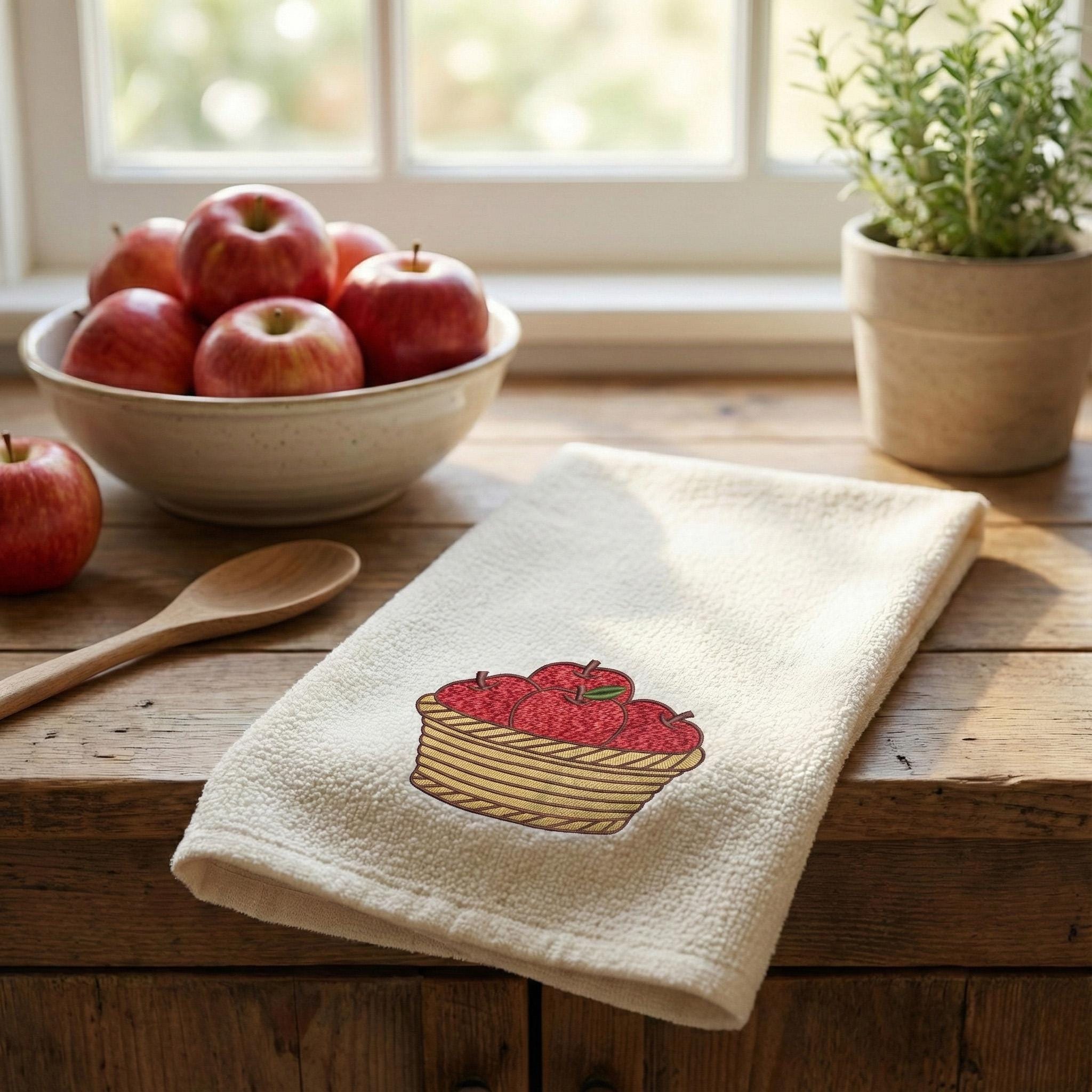 Apple Basket Fall Farmhouse Machine Embroidery Design main preview