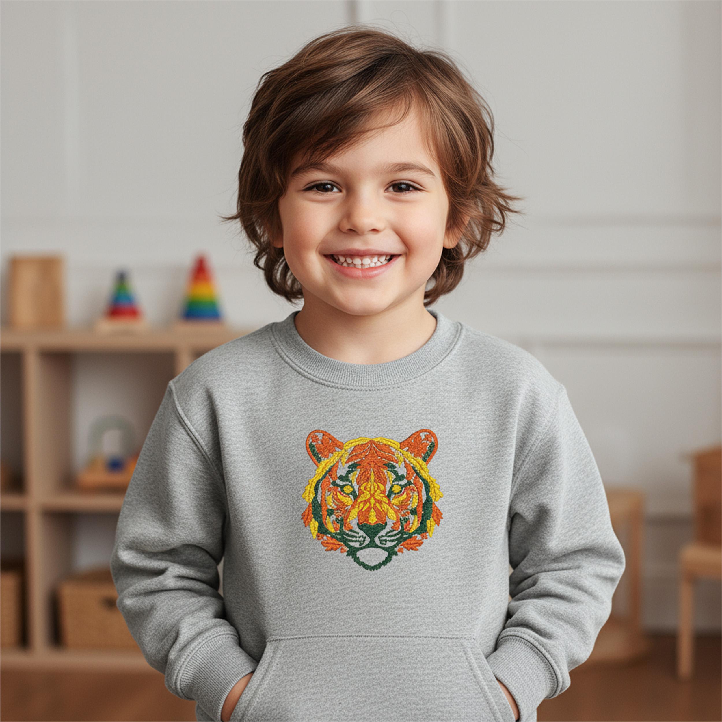 Autumn Tiger Machine Embroidery Design main preview