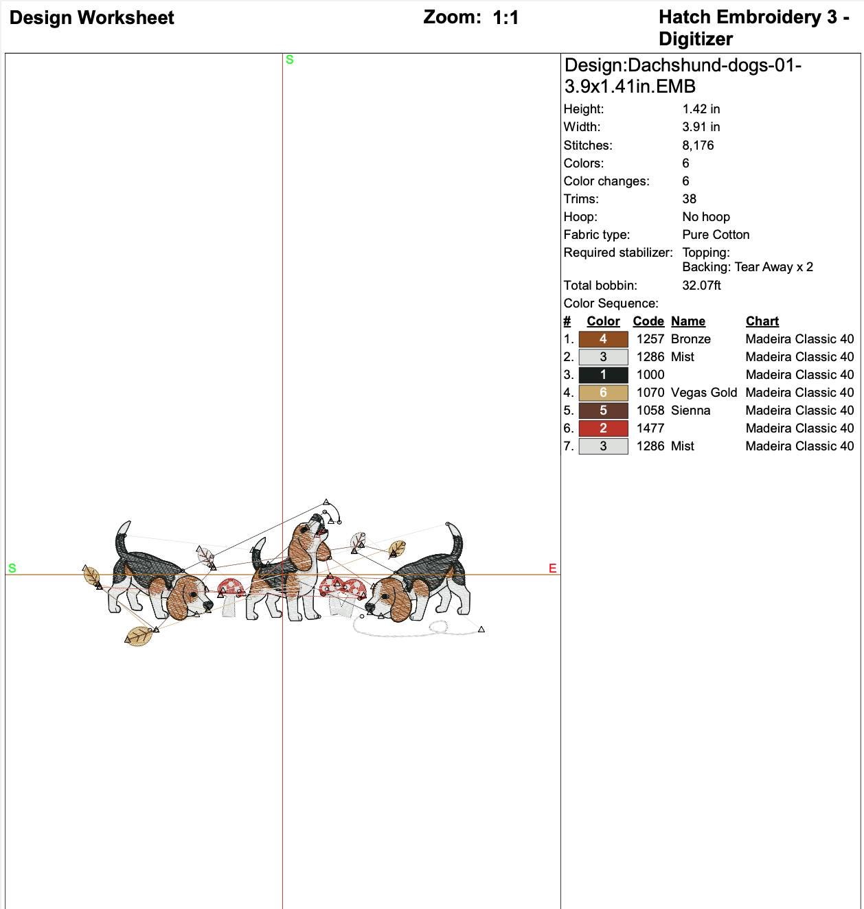 Baying Beagle Dog Machine Embroidery Design mockup preview 3