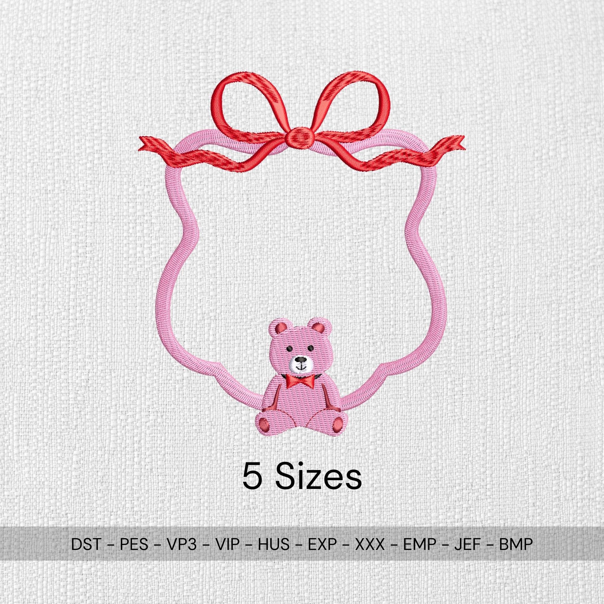 Bear Wreath Nursery Embroidery main preview