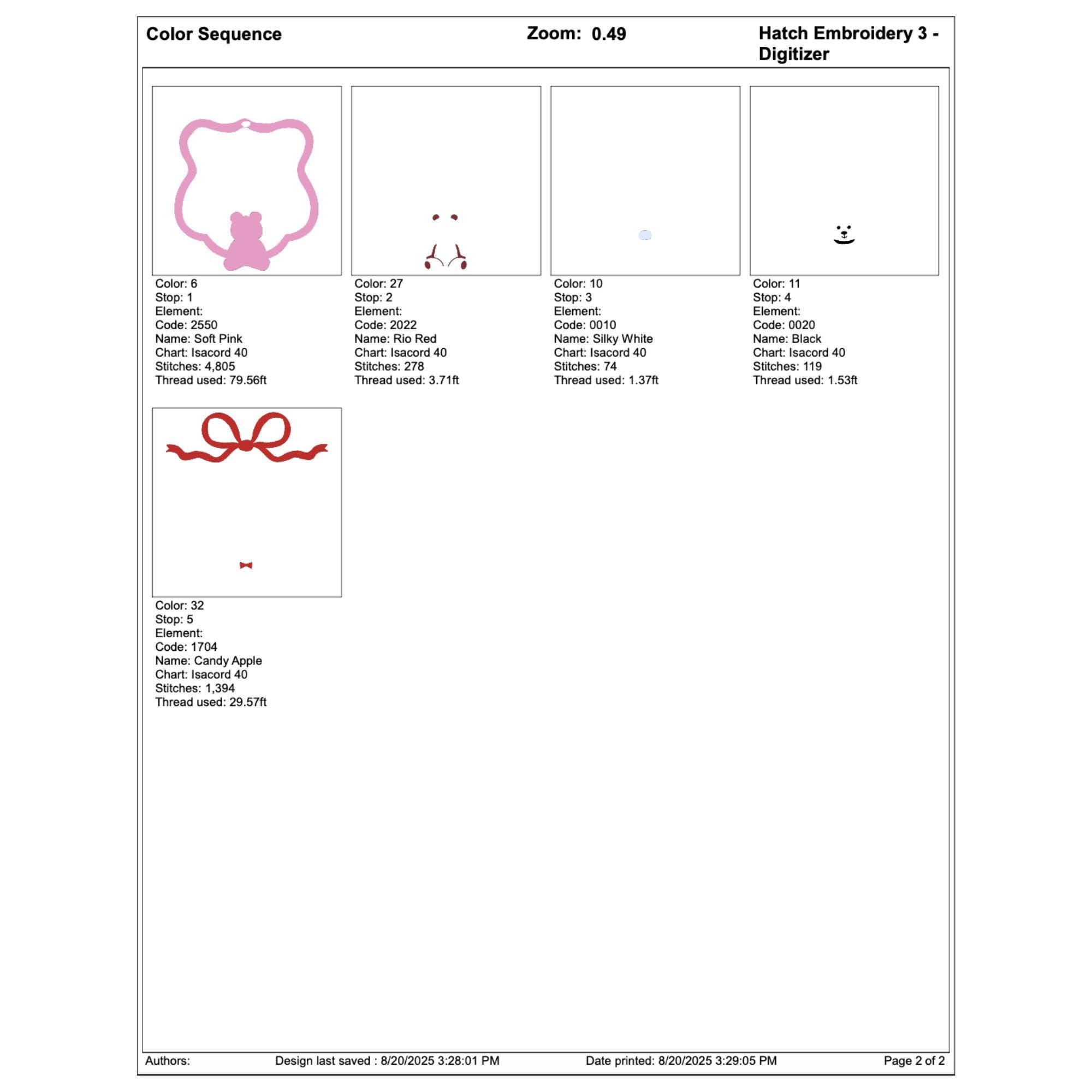 Bear Wreath Nursery Embroidery mockup preview 3