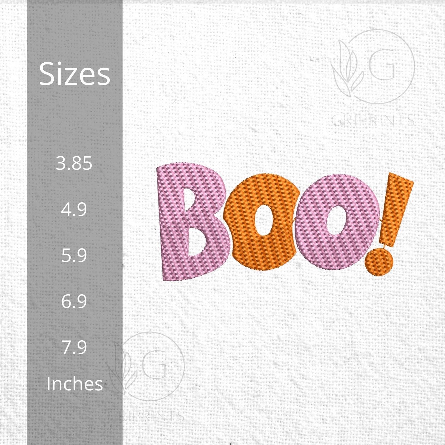 Boo Word Art Halloween Embroidery mockup preview 2