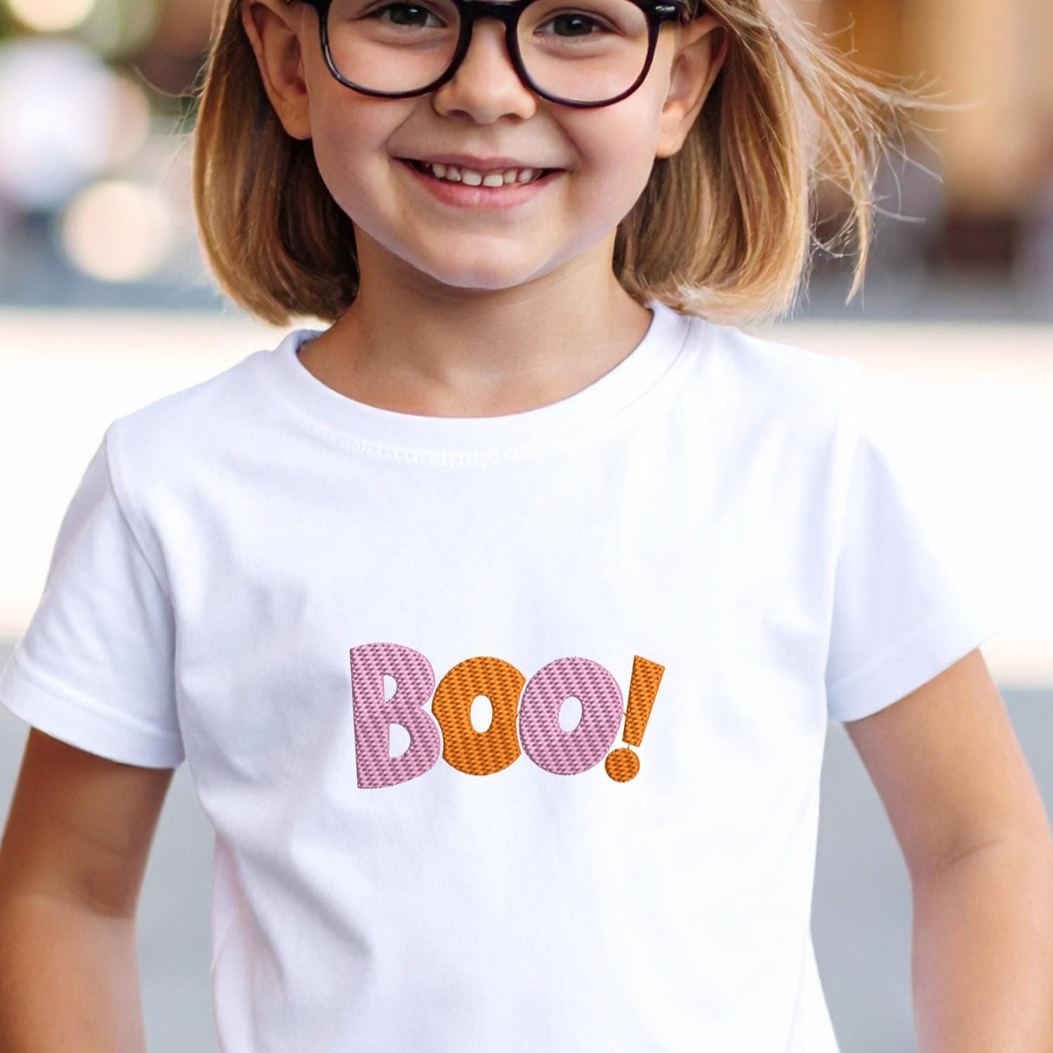 Boo Word Art Halloween Embroidery mockup preview 8