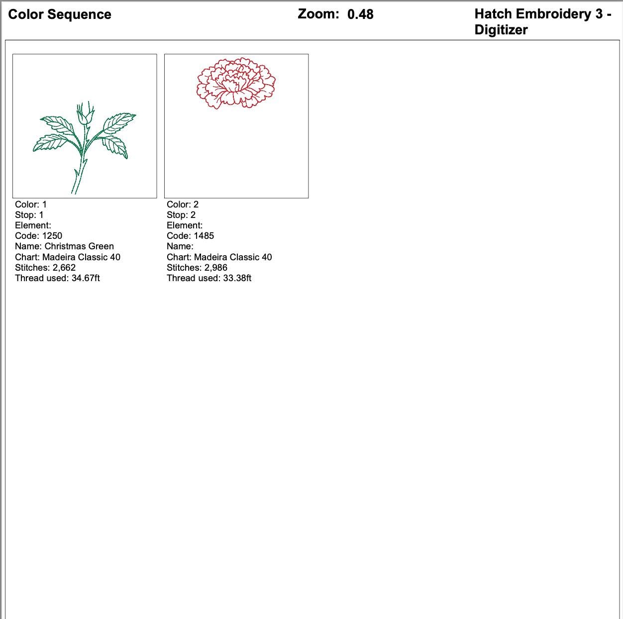 Carnation Outline Flower Machine Embroidery Design mockup preview 9