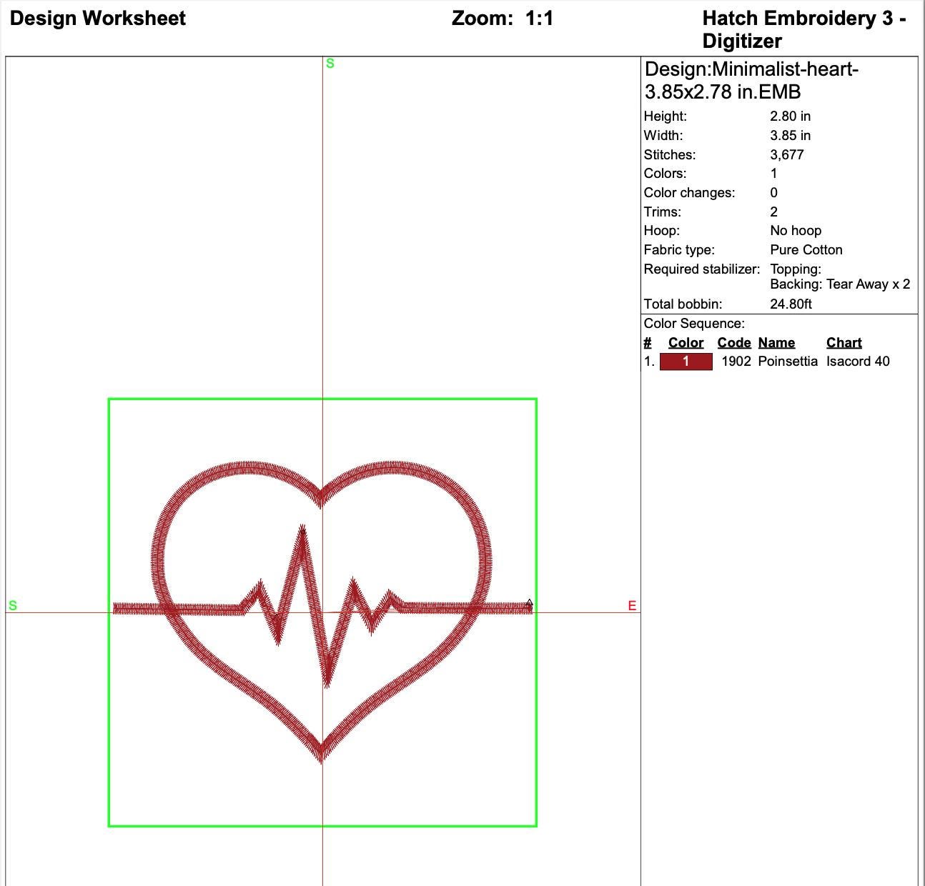 Ekg Heartbeat Nurse Machine Embroidery Design mockup preview 7