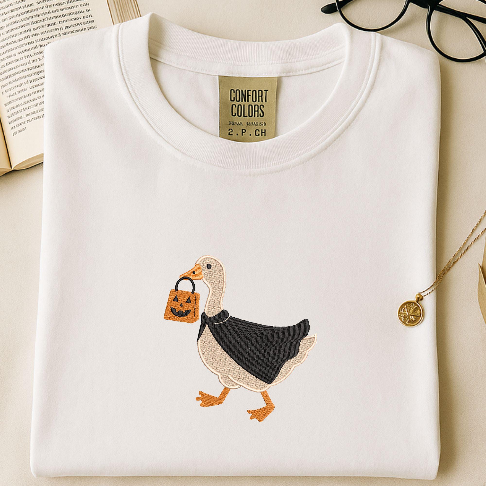 Silly Goose Halloween Embroidery Design, Trick or Treat - Image 3
