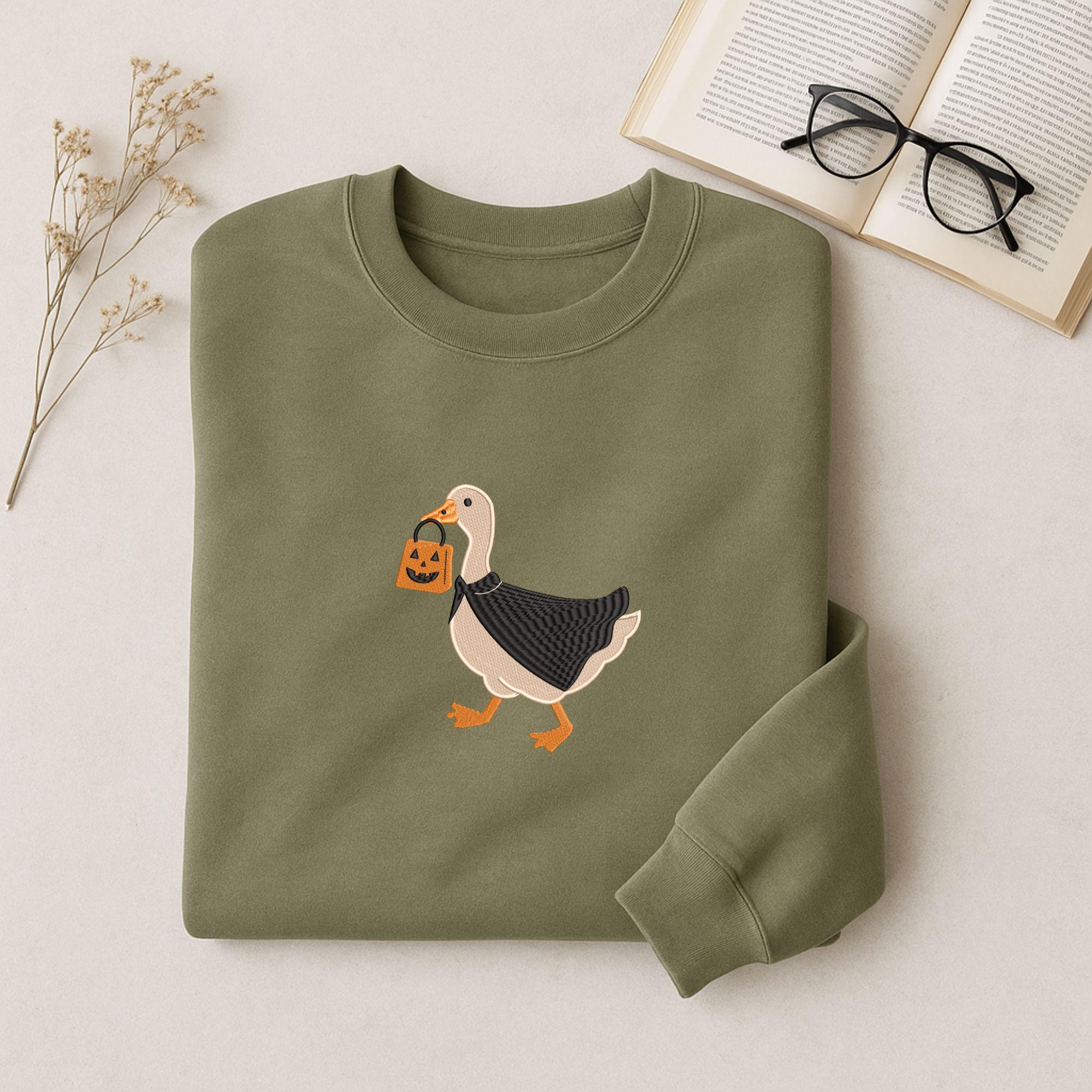Silly Goose Halloween Embroidery Design, Trick or Treat - Image 4